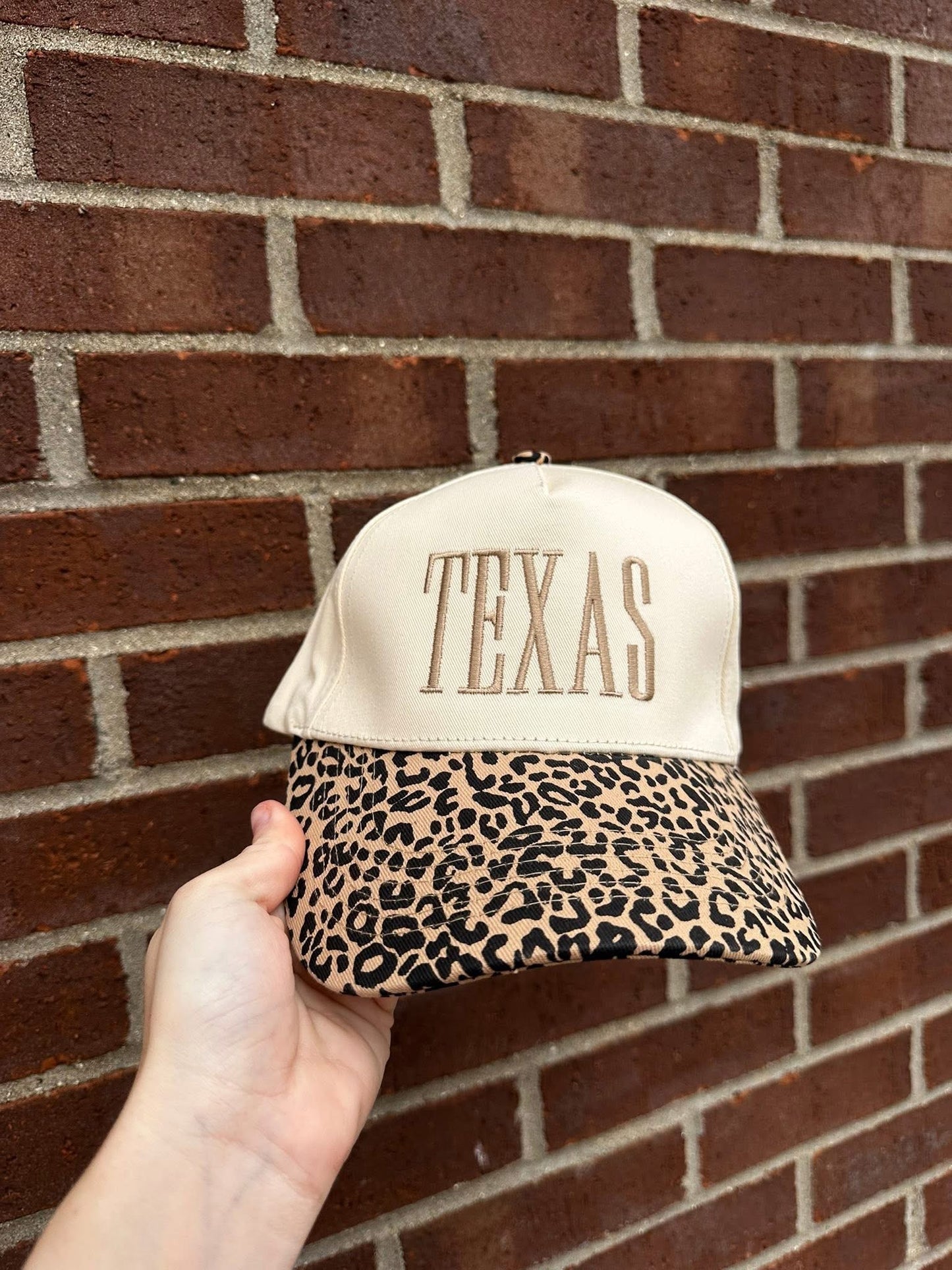 Texas Neutral Hat Leopard cap