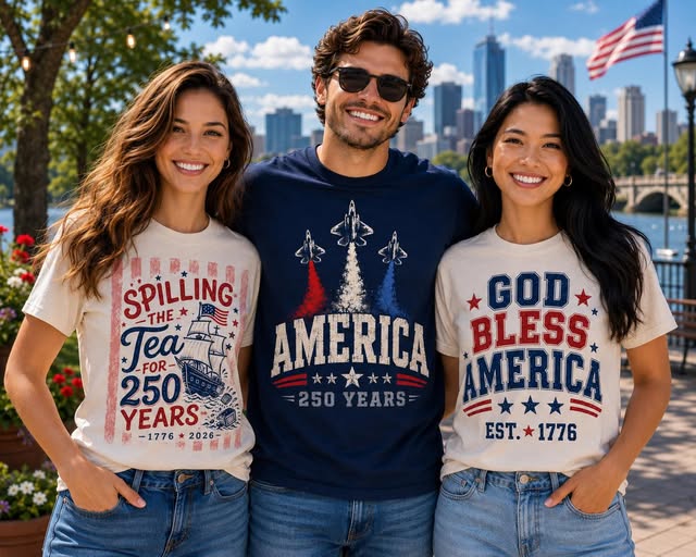 The Ultimate 4th of July Celebration Tees, 5 Patriotic to choose from