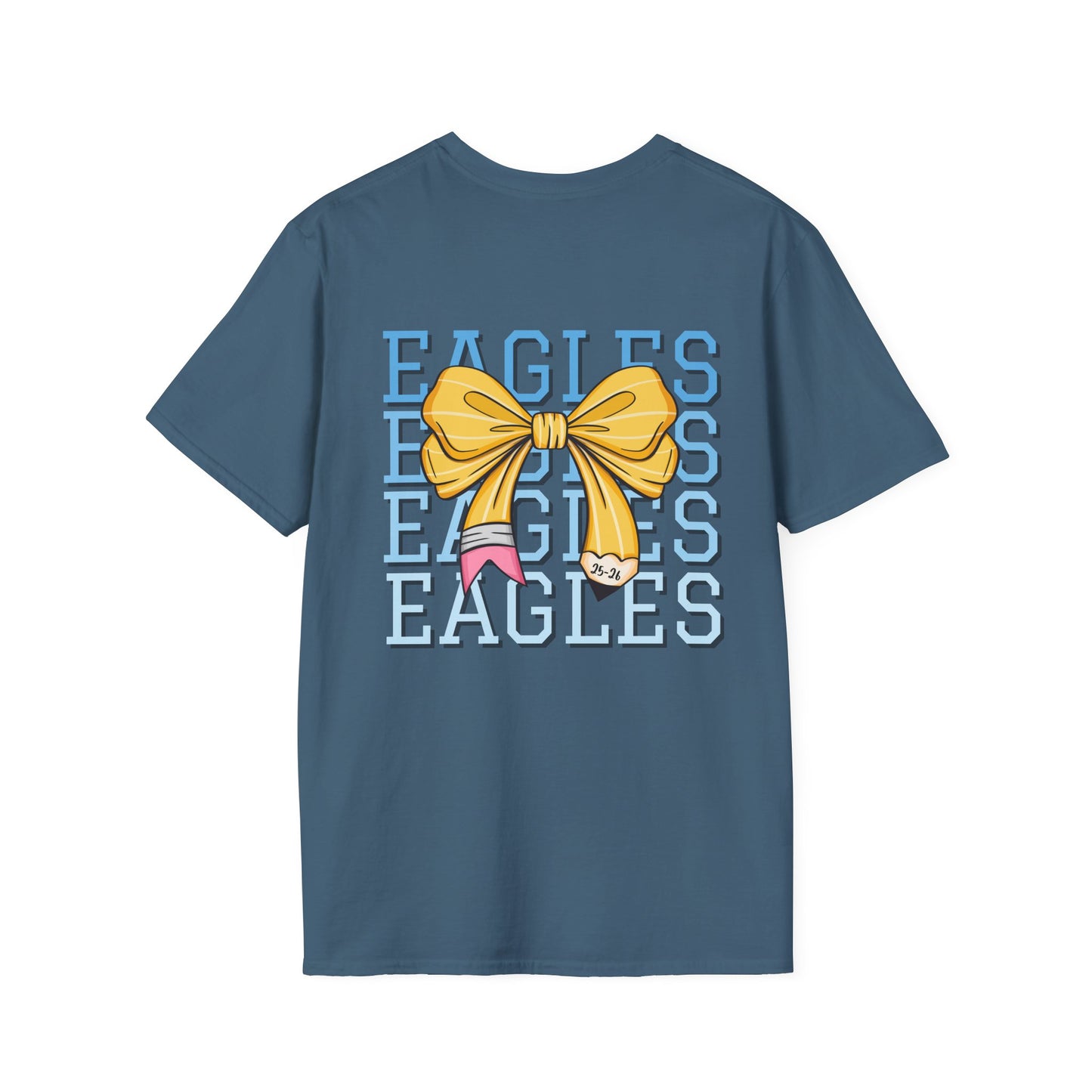 Personalized School Graphic Tee for Teacher Spirit T-Shirt for Game Day Mascot Tee Cheerleader Apparel For Sports Fan Gift