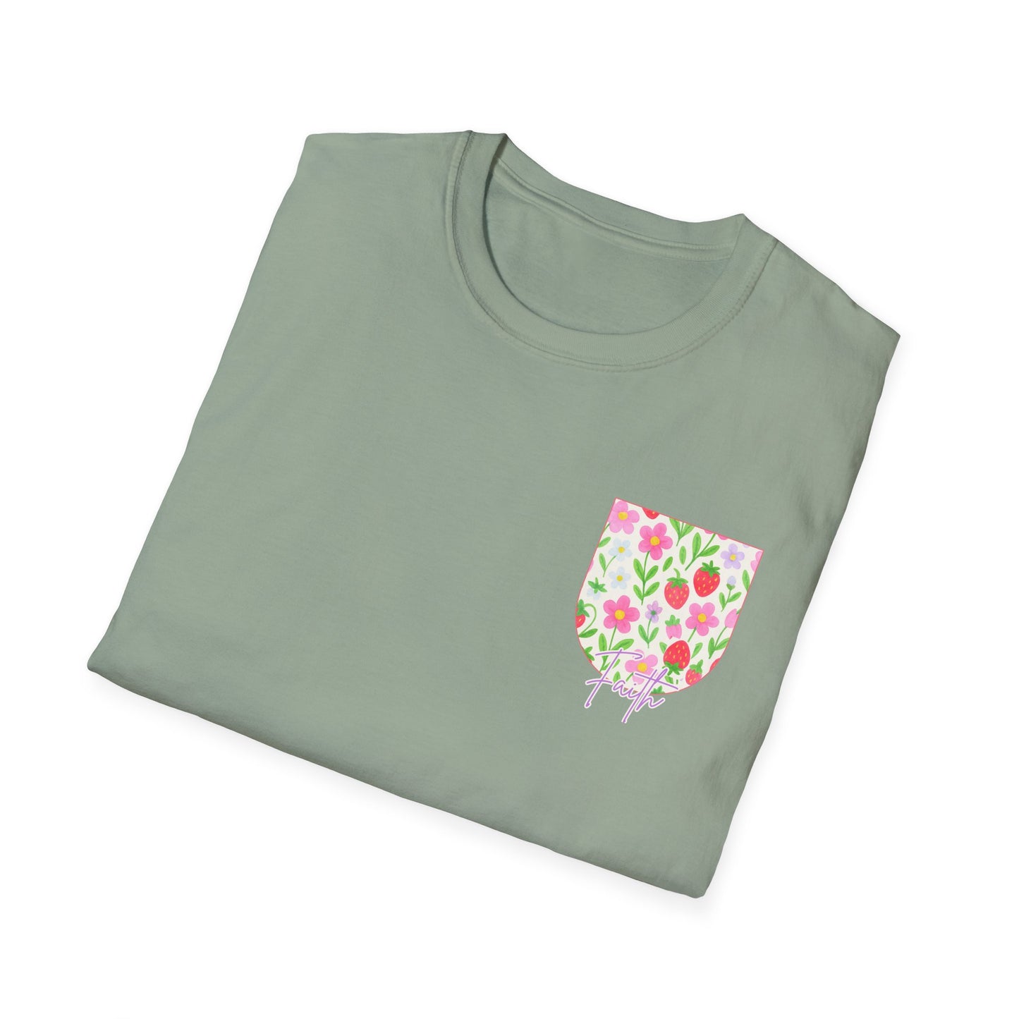 Rooted in Love, Blooming in his light, Grown in his grace Floral Unisex T-Shirt – Comfort, Style, and Positive Vibes