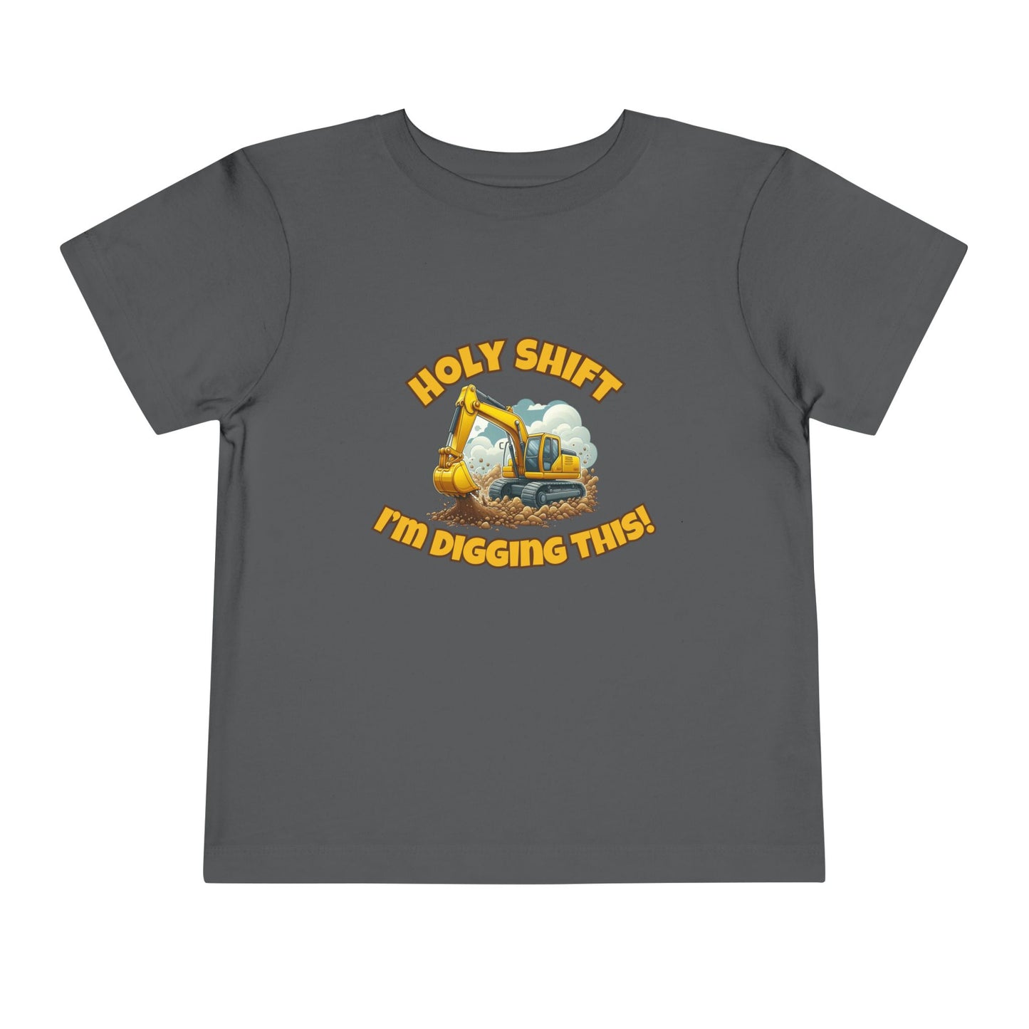 Funny Toddler Tee - Excavator T-Shirt "Holy Shift I'm Digging This! | Kids Construction Shirt, Toddler Gift, Kid Birthday Tee, Fun Play wear, Cute [...]