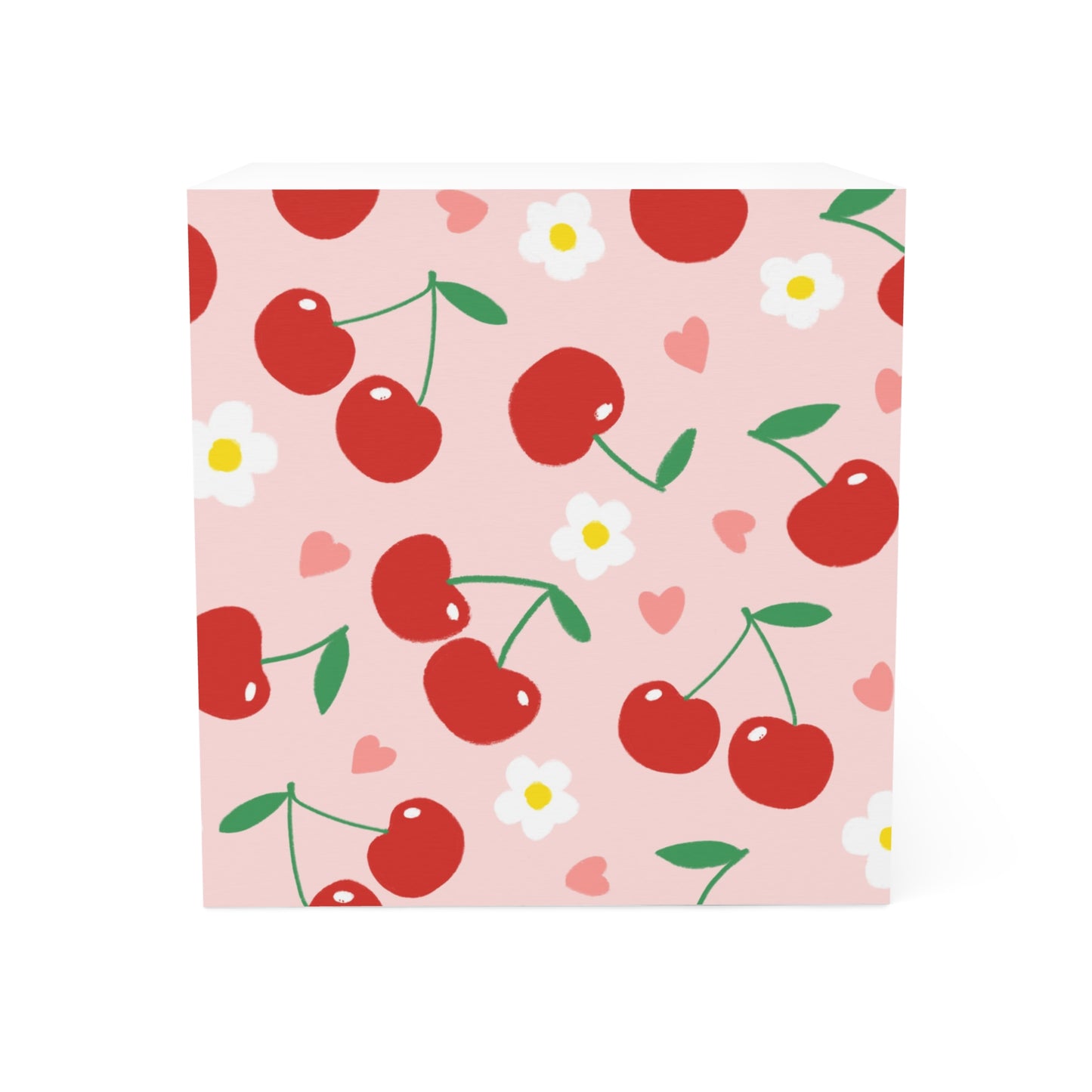 Customized Note 700, Cherry 700 Note Cube, Stationery for Office, Gift for Her, Desk Essentials, Cherry Blossom Decor, School Supplies, Cherry Themed