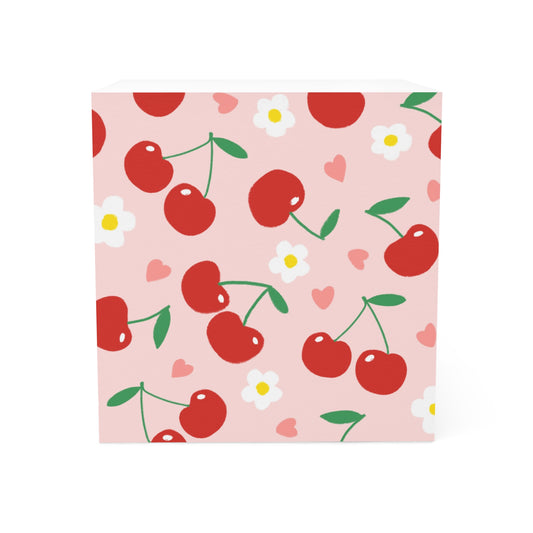 Customized Note 700, Cherry 700 Note Cube, Stationery for Office, Gift for Her, Desk Essentials, Cherry Blossom Decor, School Supplies, Cherry Themed