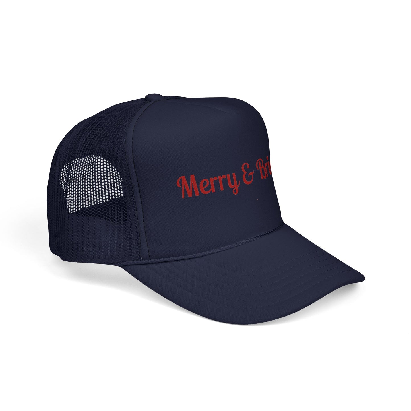 Merry & Bright Trucker Hat – Festive Christmas Mesh Cap