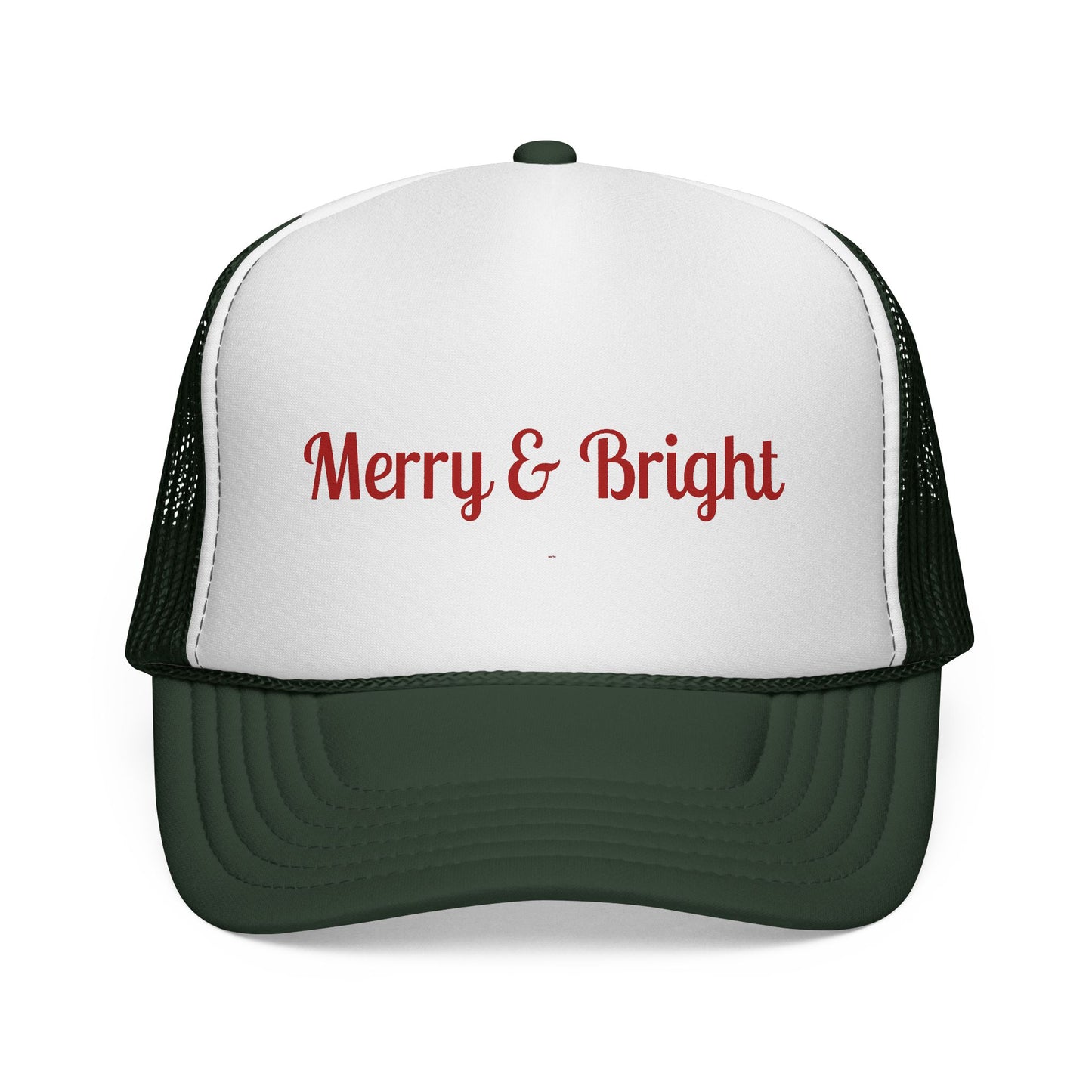 Merry & Bright Trucker Hat – Festive Christmas Mesh Cap