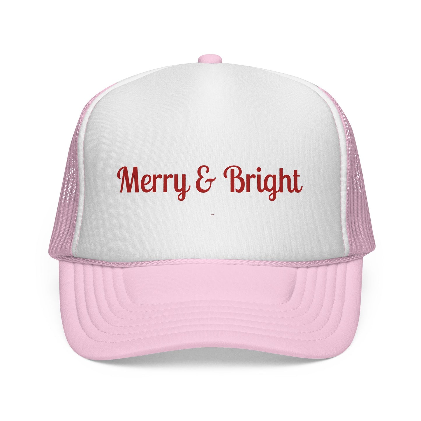 Merry & Bright Trucker Hat – Festive Christmas Mesh Cap