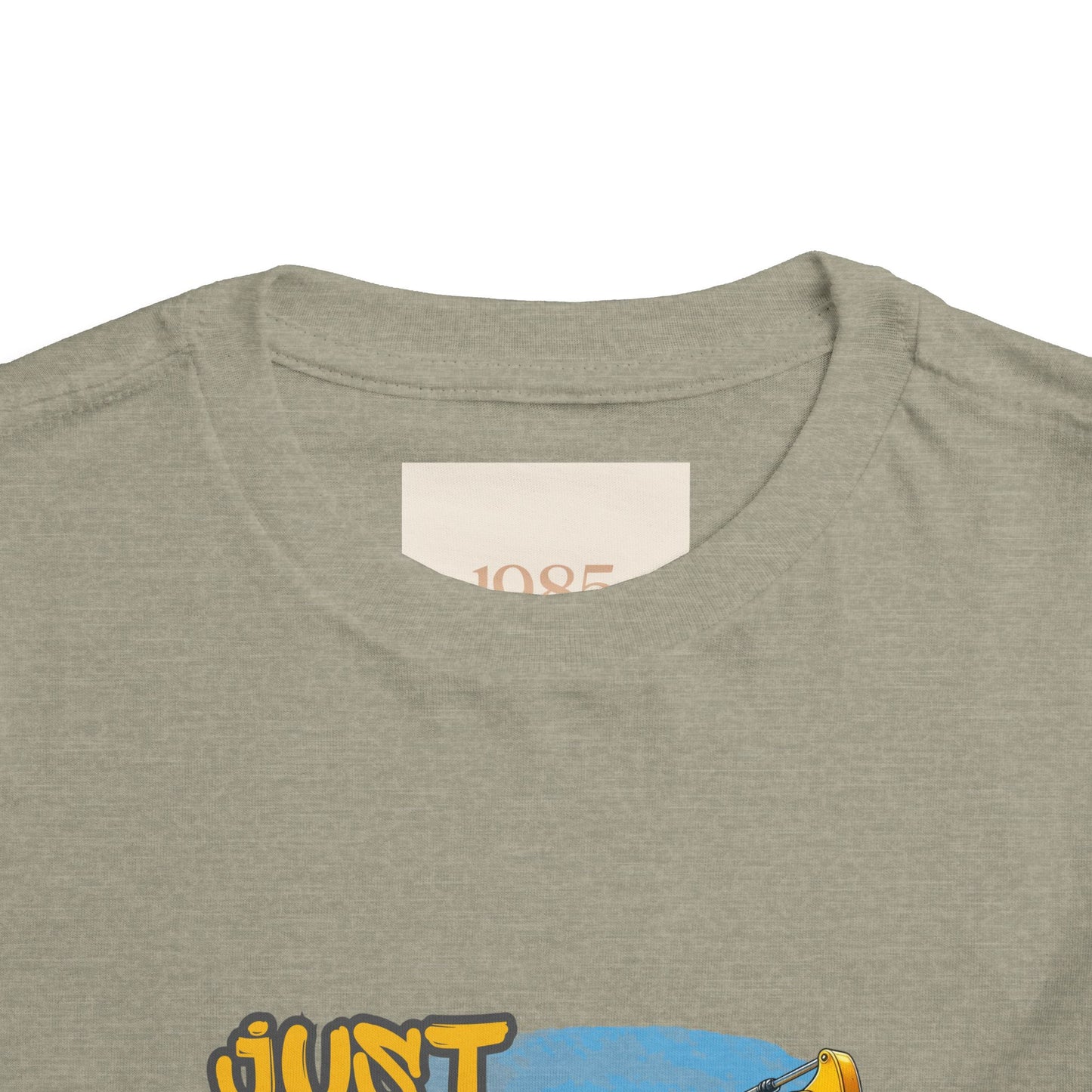 Excavator Toddler Tee - Just a Kid Who Loves Excavators, Toddler Gift, Kids' Apparel, Construction Theme T-shirt, Playtime Shirt