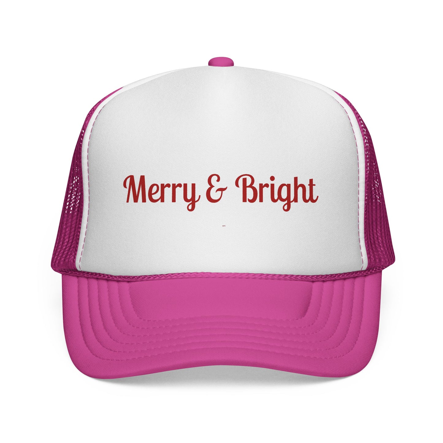Merry & Bright Trucker Hat – Festive Christmas Mesh Cap