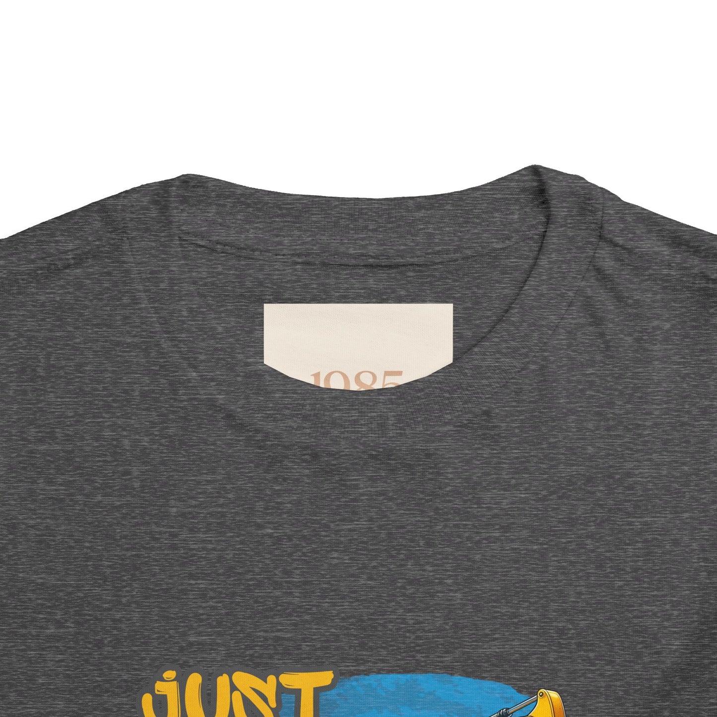 Excavator Toddler Tee - Just a Kid Who Loves Excavators, Toddler Gift, Kids' Apparel, Construction Theme T-shirt, Playtime Shirt