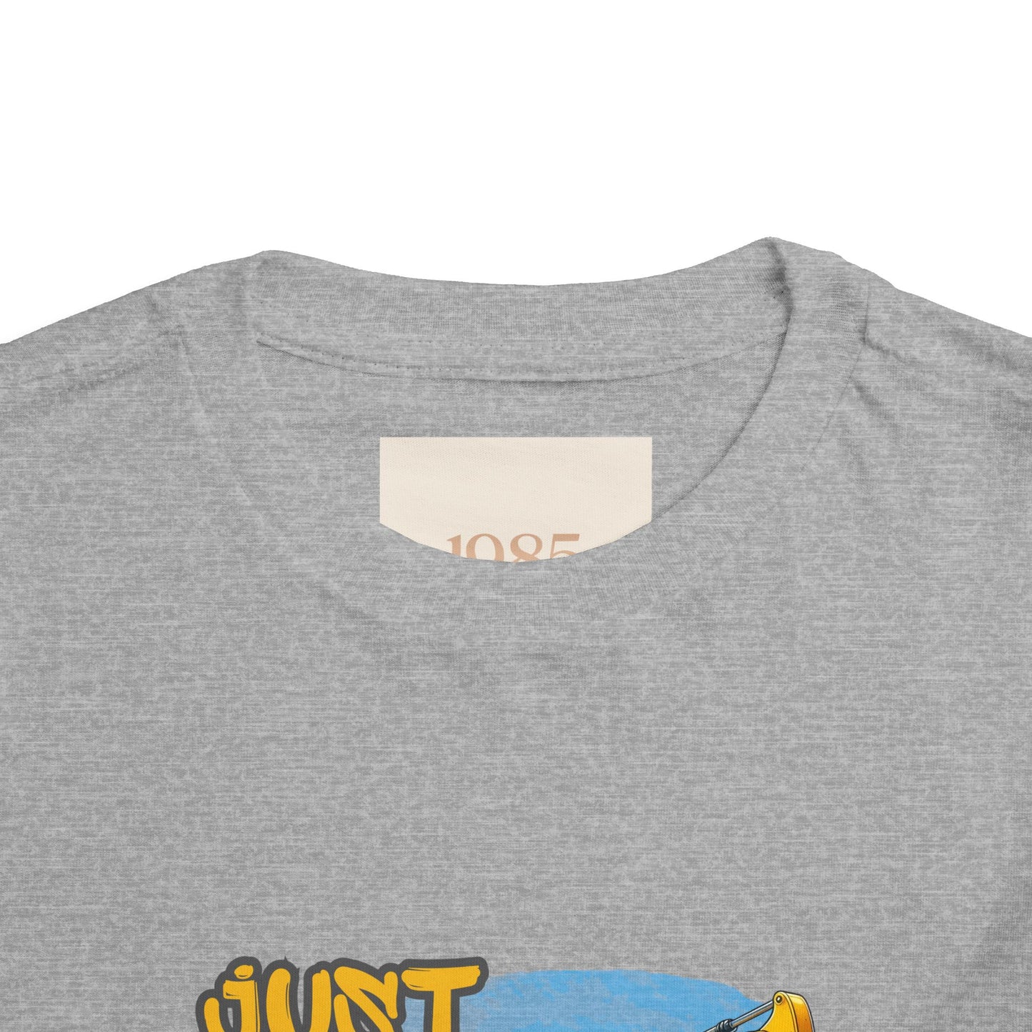 Excavator Toddler Tee - Just a Kid Who Loves Excavators, Toddler Gift, Kids' Apparel, Construction Theme T-shirt, Playtime Shirt