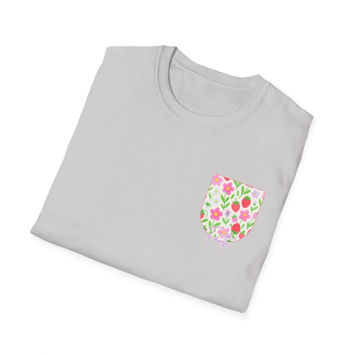 Rooted in Love, Blooming in his light, Grown in his grace Floral Unisex T-Shirt – Comfort, Style, and Positive Vibes