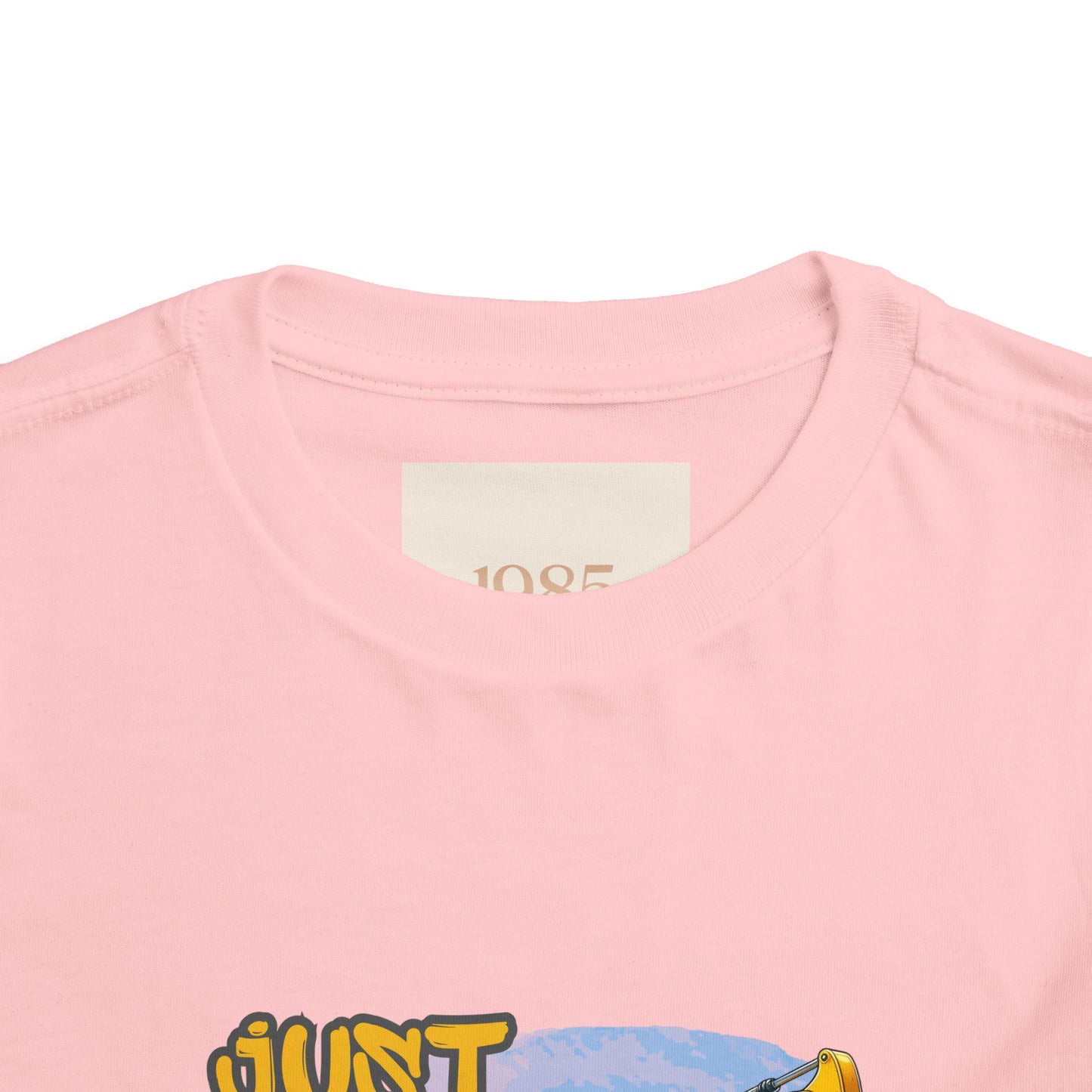 Excavator Toddler Tee - Just a Kid Who Loves Excavators, Toddler Gift, Kids' Apparel, Construction Theme T-shirt, Playtime Shirt