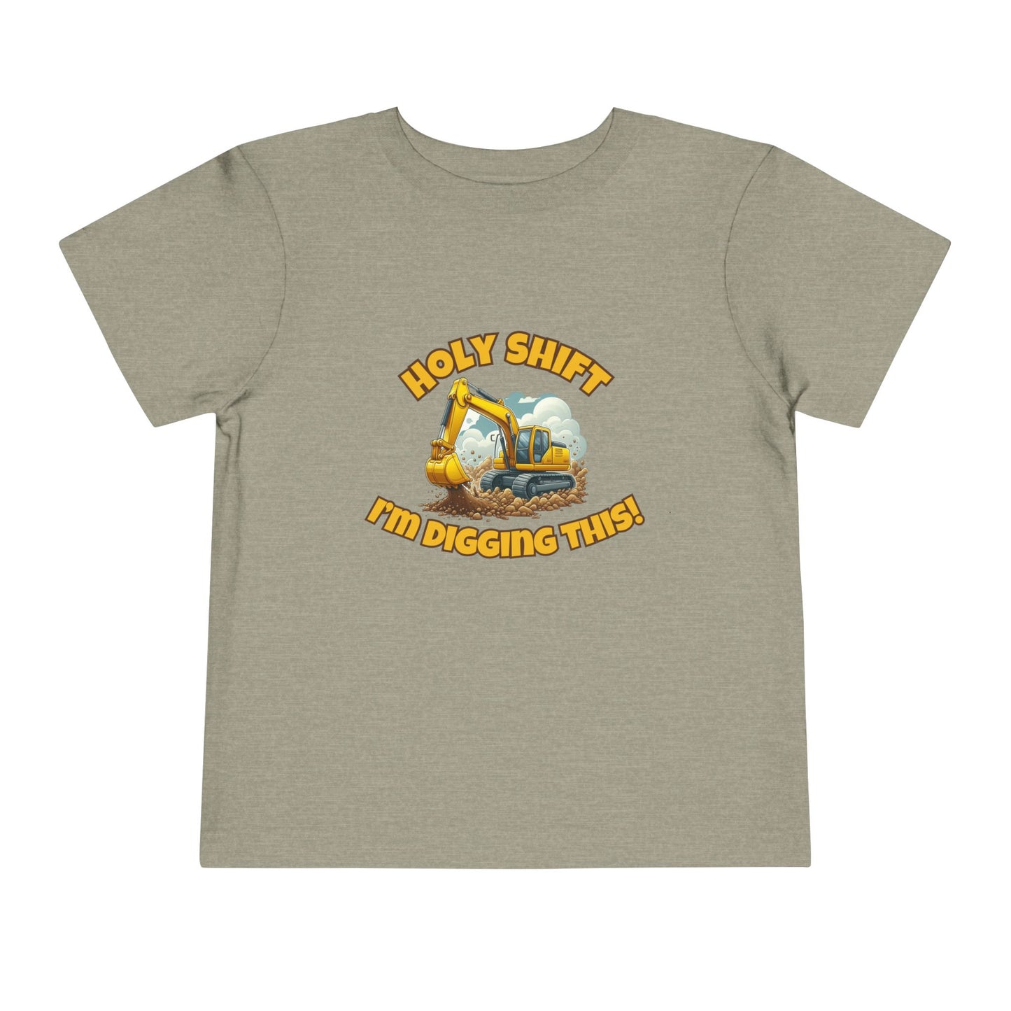 Funny Toddler Tee - Excavator T-Shirt "Holy Shift I'm Digging This! | Kids Construction Shirt, Toddler Gift, Kid Birthday Tee, Fun Play wear, Cute [...]