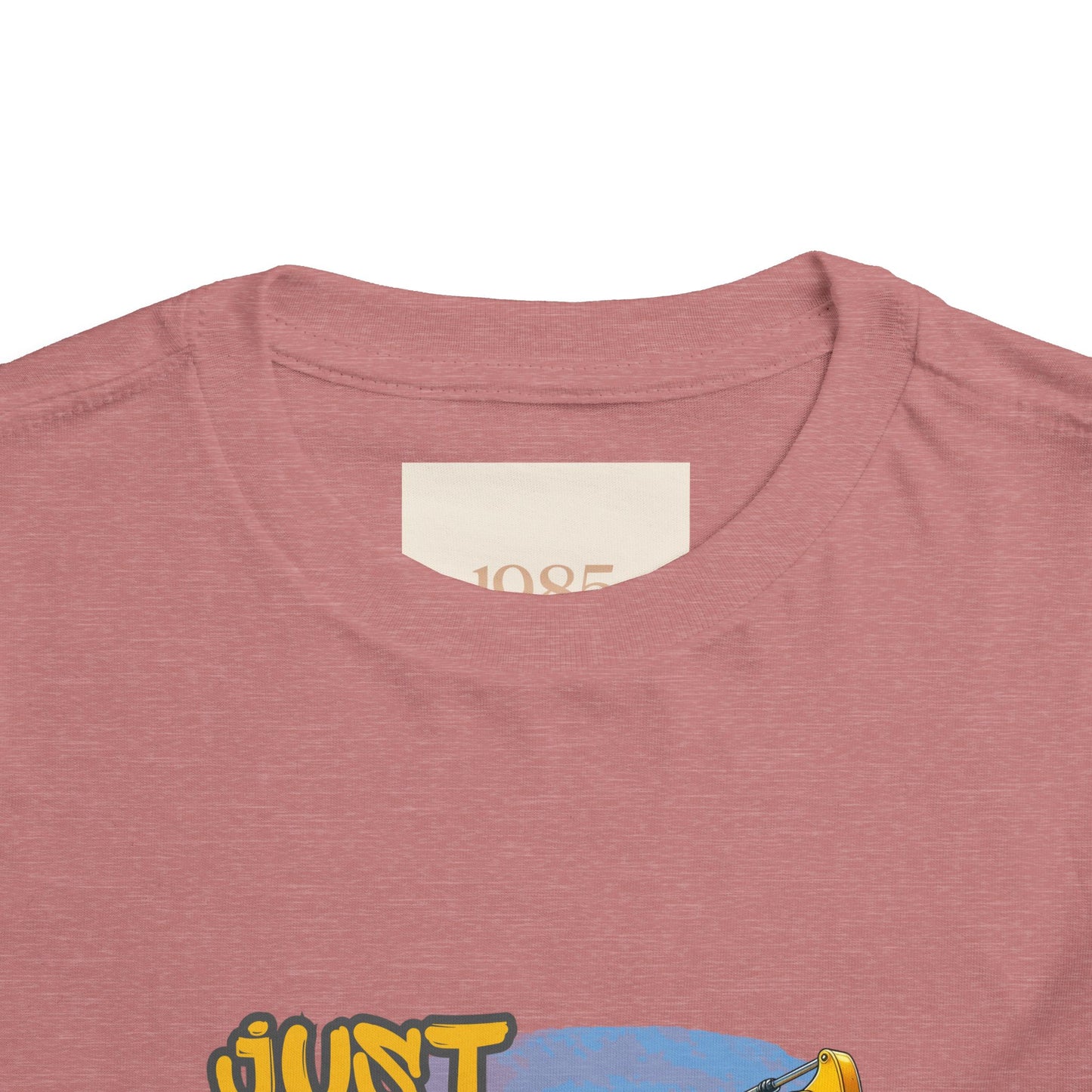 Excavator Toddler Tee - Just a Kid Who Loves Excavators, Toddler Gift, Kids' Apparel, Construction Theme T-shirt, Playtime Shirt