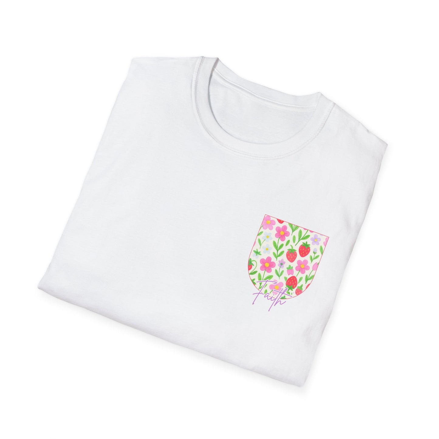 Rooted in Love, Blooming in his light, Grown in his grace Floral Unisex T-Shirt – Comfort, Style, and Positive Vibes