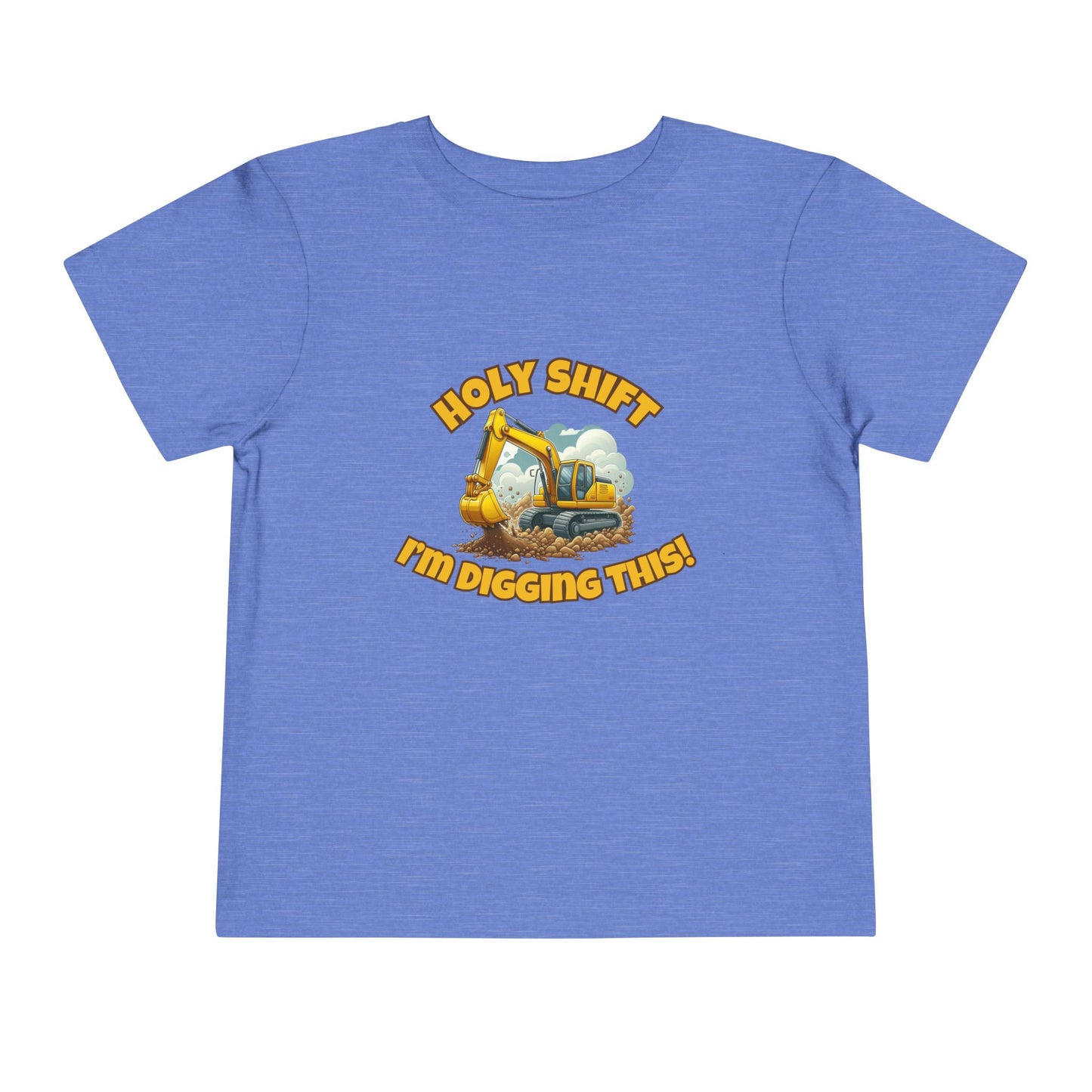 Funny Toddler Tee - Excavator T-Shirt "Holy Shift I'm Digging This! | Kids Construction Shirt, Toddler Gift, Kid Birthday Tee, Fun Play wear, Cute [...]