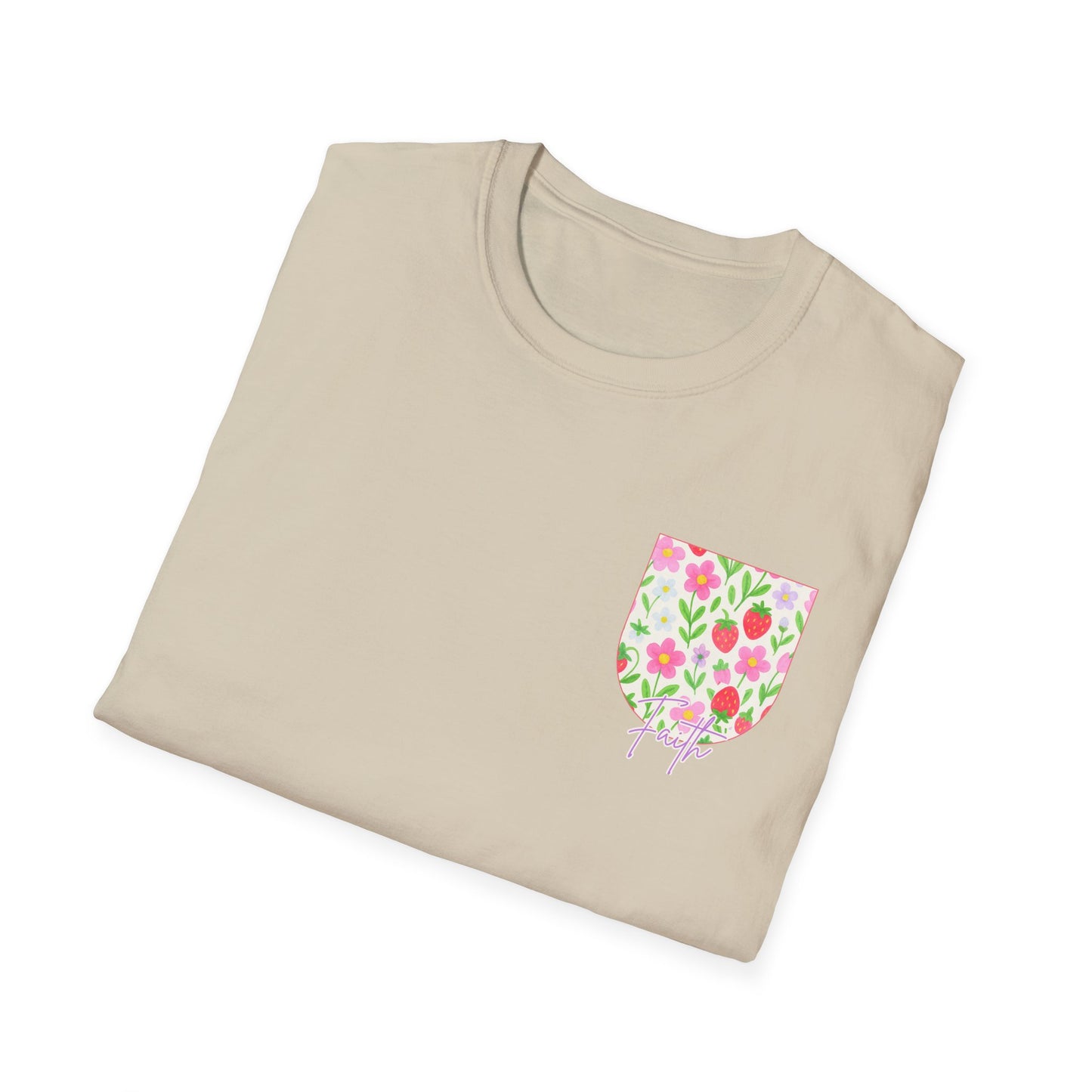 Rooted in Love, Blooming in his light, Grown in his grace Floral Unisex T-Shirt – Comfort, Style, and Positive Vibes
