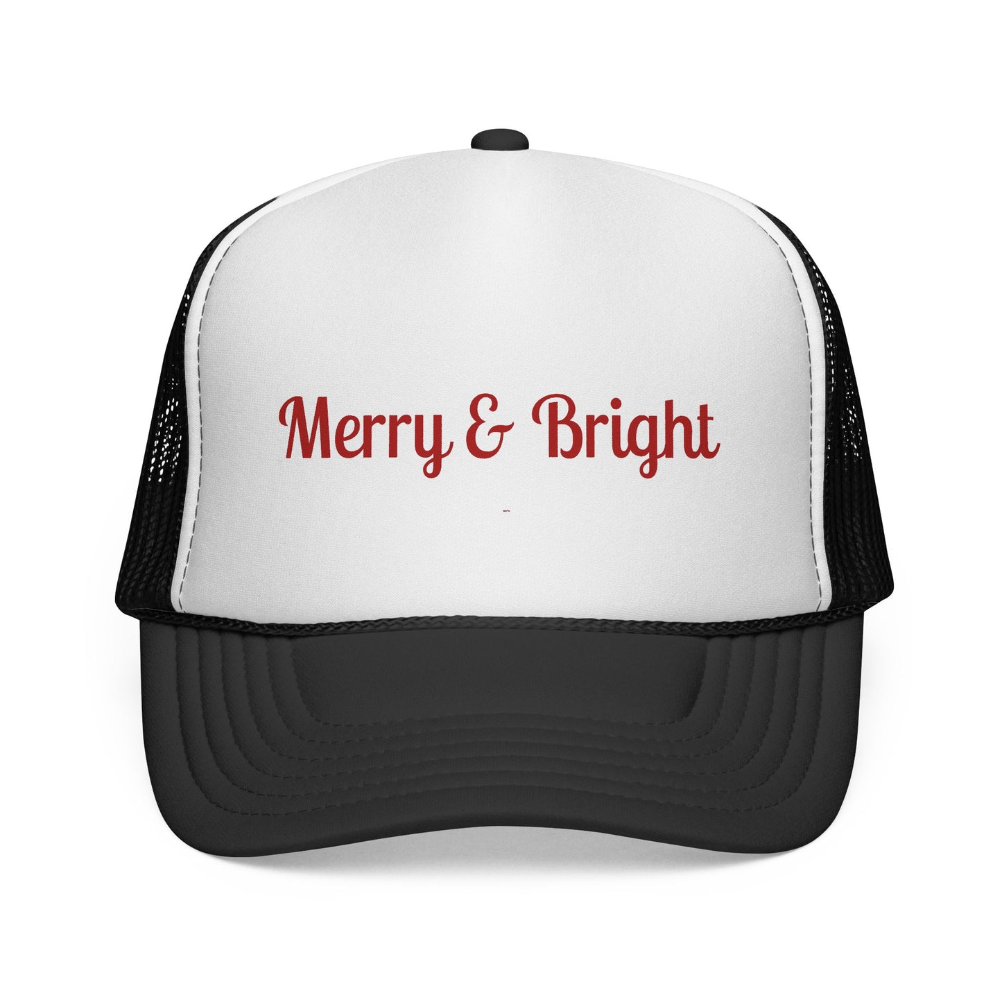 Merry & Bright Trucker Hat – Festive Christmas Mesh Cap