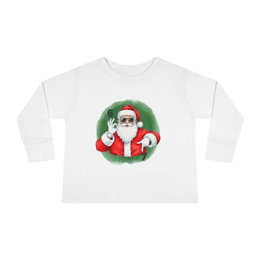 🎅 Stay Cool This Christmas with the “67 Santa” Tee! — Toddler Long Sleeve Tee