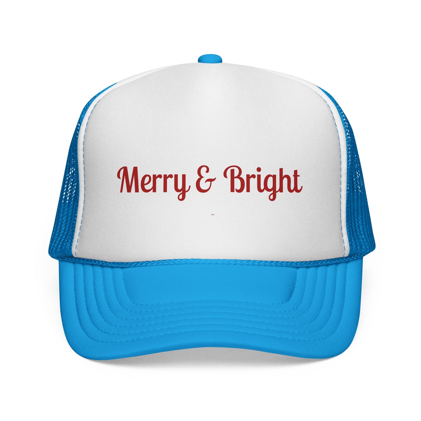 Merry & Bright Trucker Hat – Festive Christmas Mesh Cap