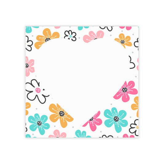 Fun Sticky Note Pads Heart shape Sticky note pad Brighten Your Workspace, Cute Sticky Notes, Stationery Lover Gift, Planner Accessories, Office Essentials