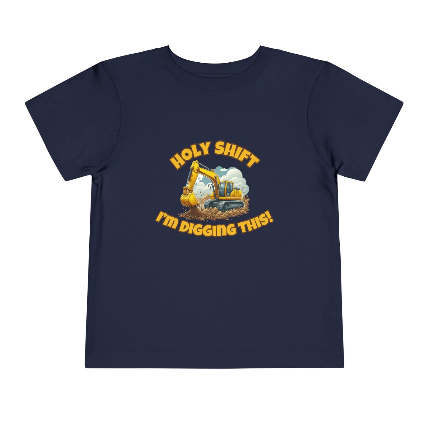 Funny Toddler Tee - Excavator T-Shirt "Holy Shift I'm Digging This! | Kids Construction Shirt, Toddler Gift, Kid Birthday Tee, Fun Play wear, Cute [...]