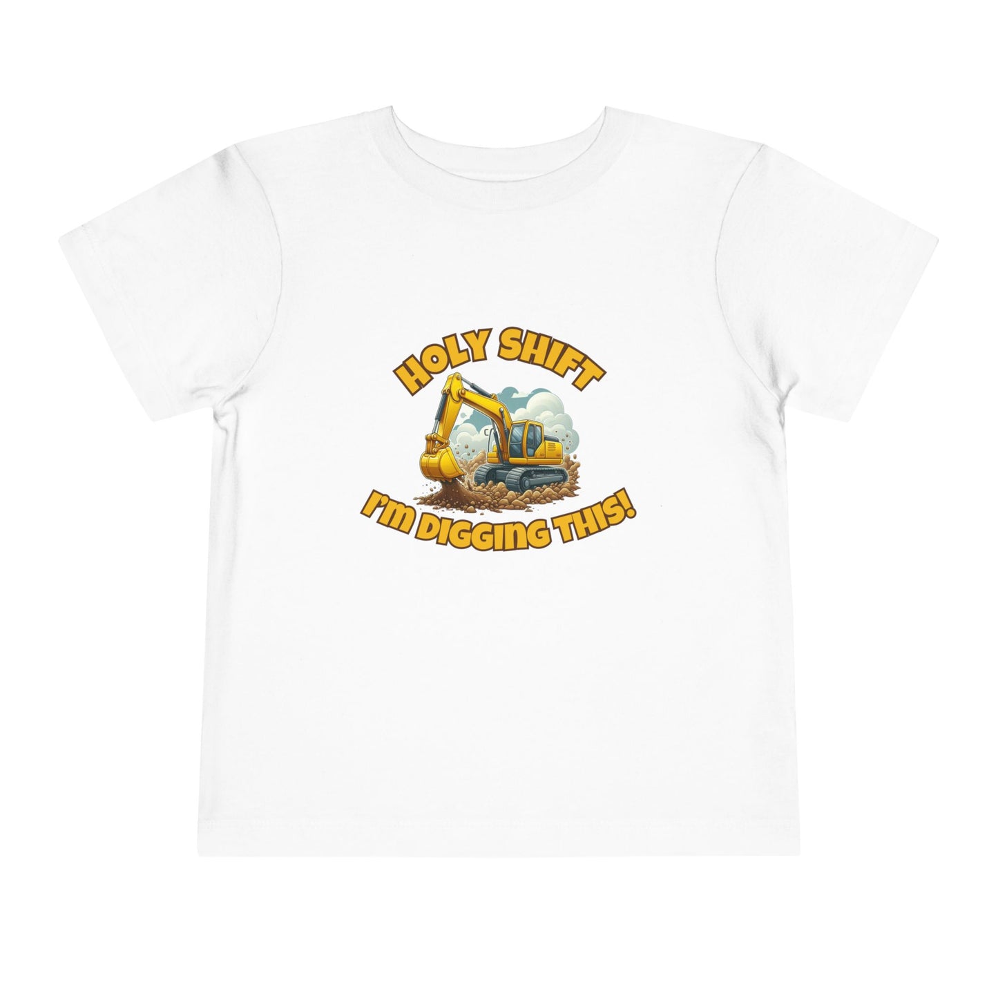 Funny Toddler Tee - Excavator T-Shirt "Holy Shift I'm Digging This! | Kids Construction Shirt, Toddler Gift, Kid Birthday Tee, Fun Play wear, Cute [...]