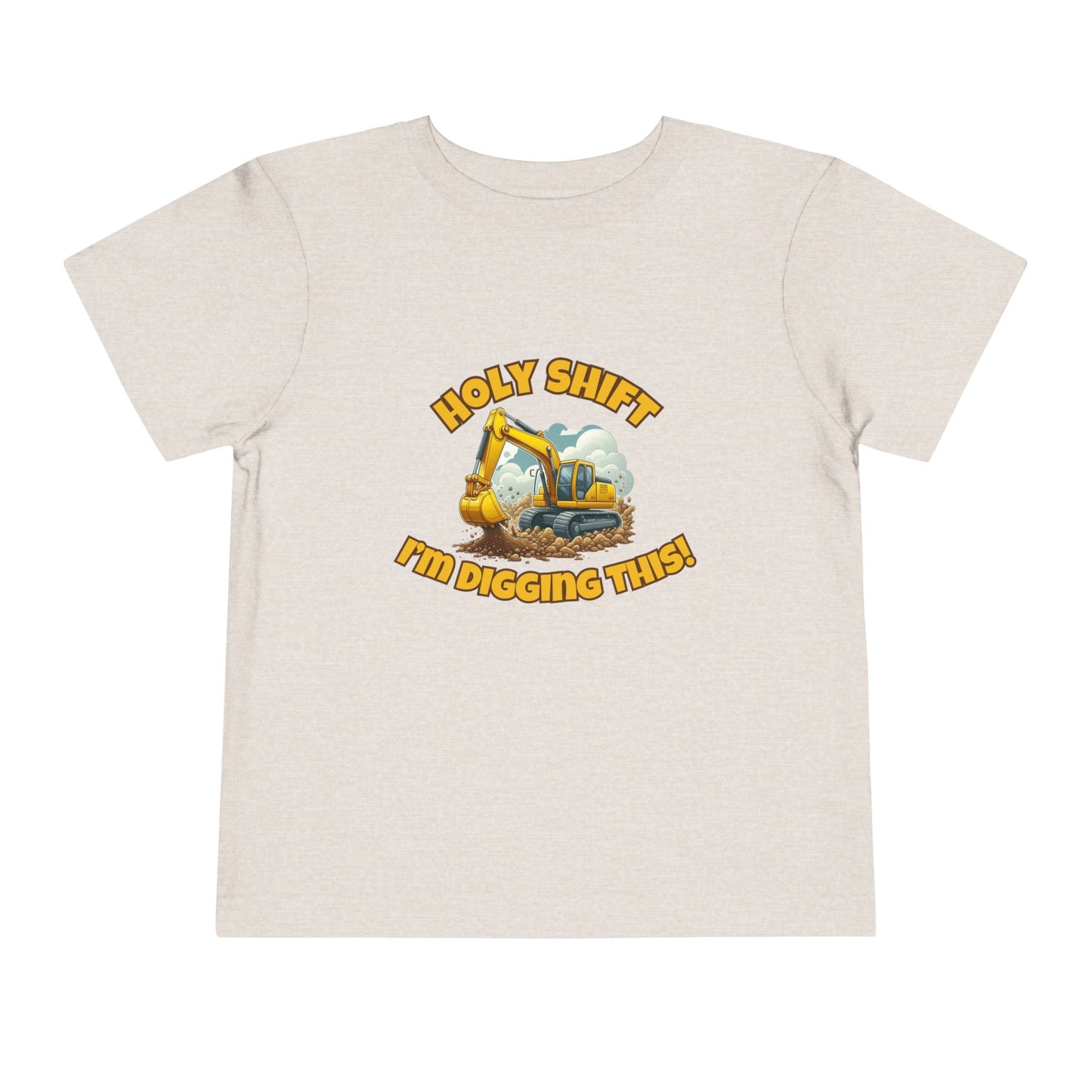 Funny Toddler Tee - Excavator T-Shirt "Holy Shift I'm Digging This! | Kids Construction Shirt, Toddler Gift, Kid Birthday Tee, Fun Play wear, Cute [...]
