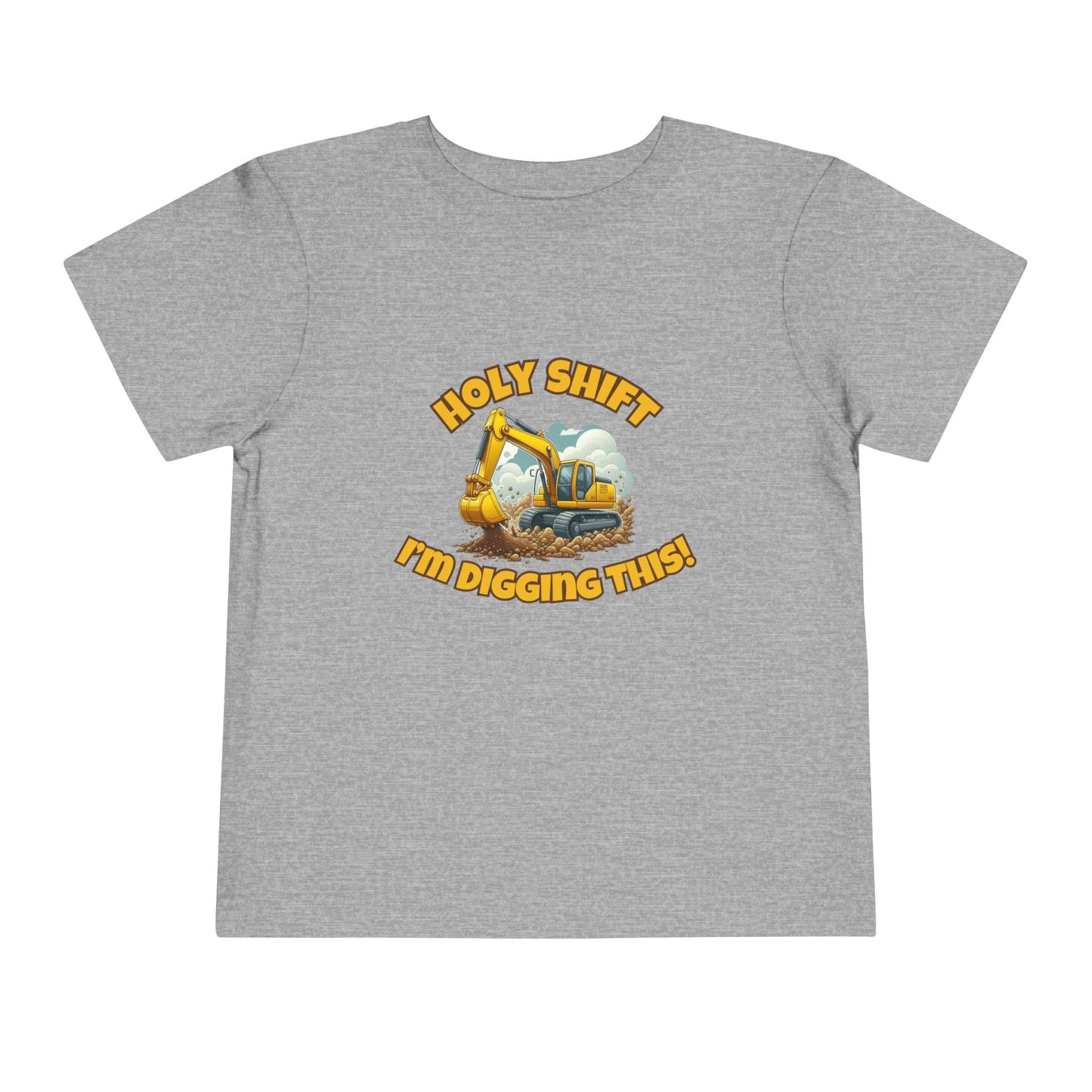 Funny Toddler Tee - Excavator T-Shirt "Holy Shift I'm Digging This! | Kids Construction Shirt, Toddler Gift, Kid Birthday Tee, Fun Play wear, Cute [...]