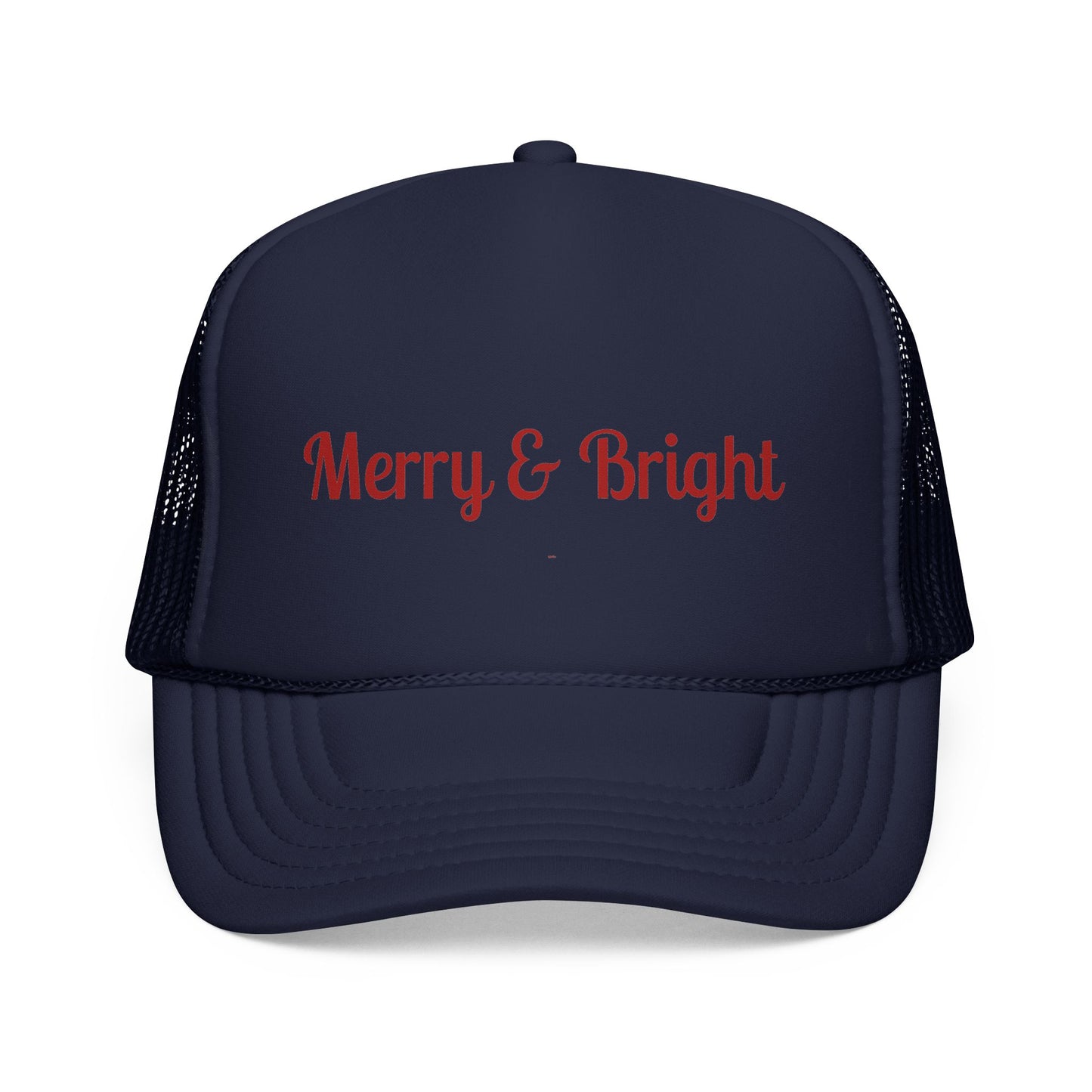 Merry & Bright Trucker Hat – Festive Christmas Mesh Cap