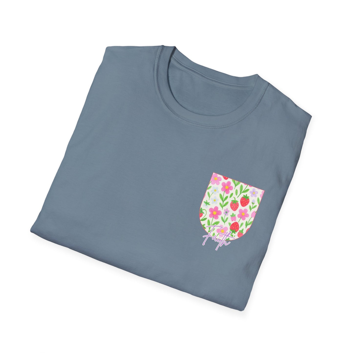 Rooted in Love, Blooming in his light, Grown in his grace Floral Unisex T-Shirt – Comfort, Style, and Positive Vibes
