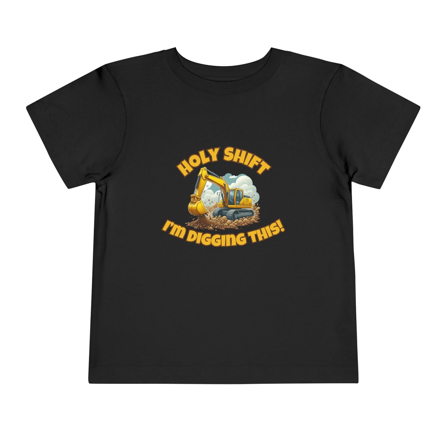 Funny Toddler Tee - Excavator T-Shirt "Holy Shift I'm Digging This! | Kids Construction Shirt, Toddler Gift, Kid Birthday Tee, Fun Play wear, Cute [...]
