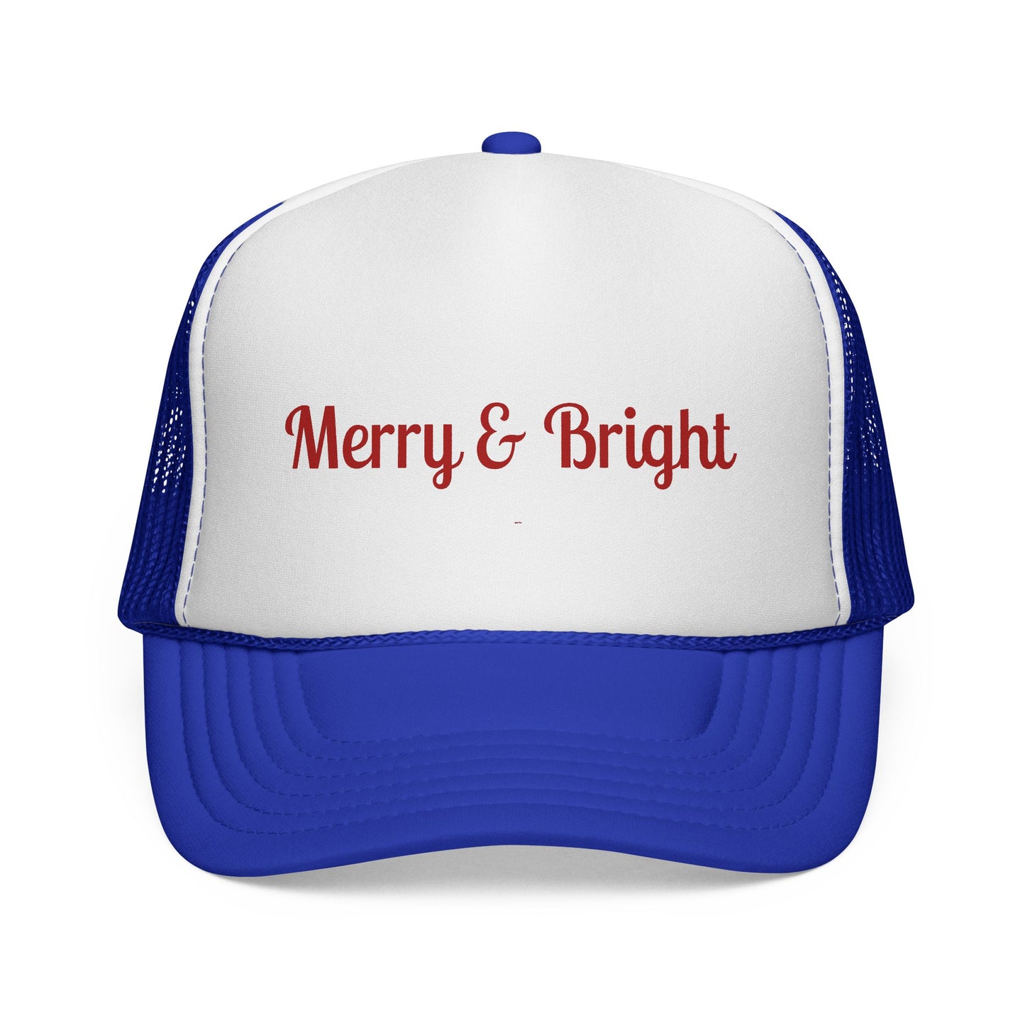 Merry & Bright Trucker Hat – Festive Christmas Mesh Cap