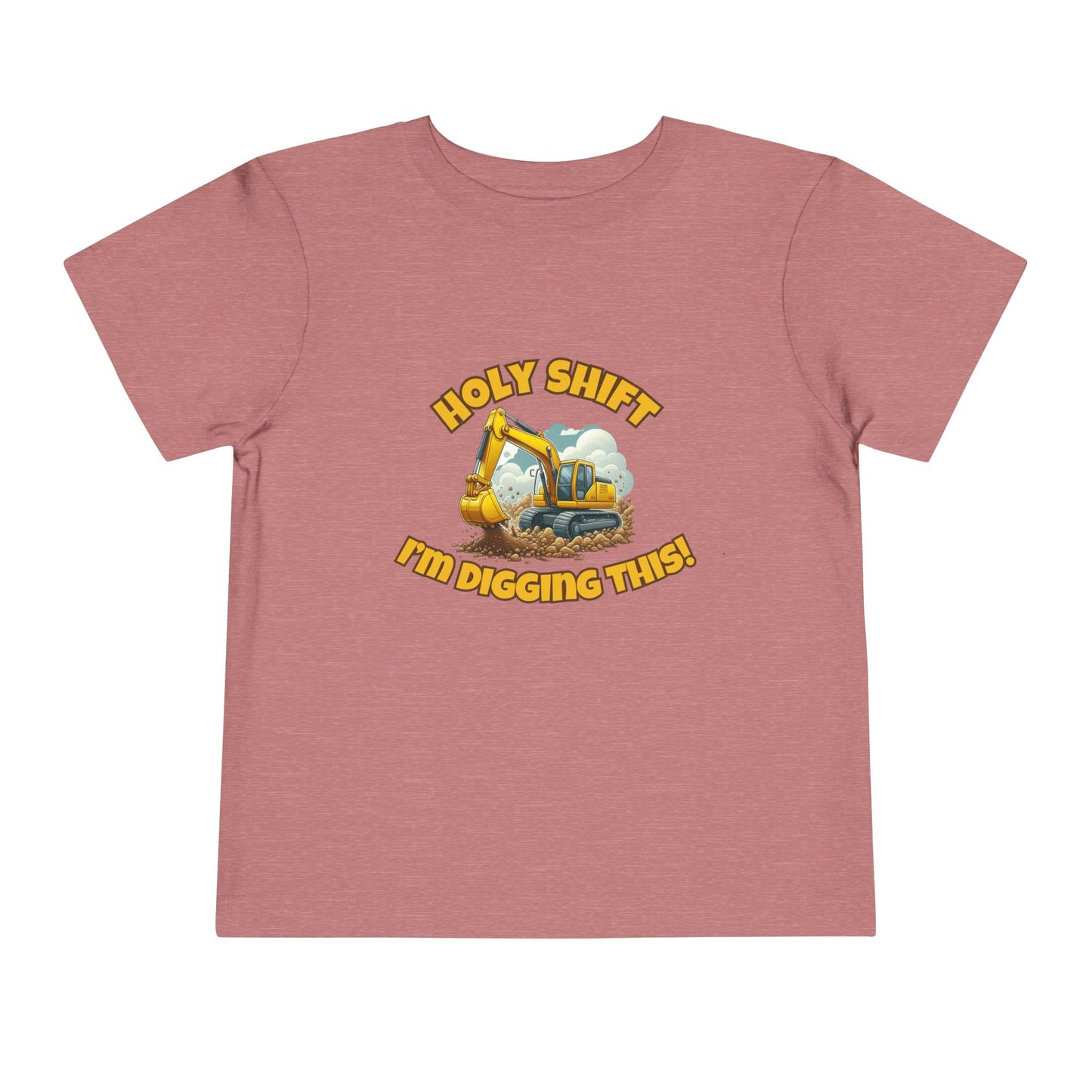 Funny Toddler Tee - Excavator T-Shirt "Holy Shift I'm Digging This! | Kids Construction Shirt, Toddler Gift, Kid Birthday Tee, Fun Play wear, Cute [...]