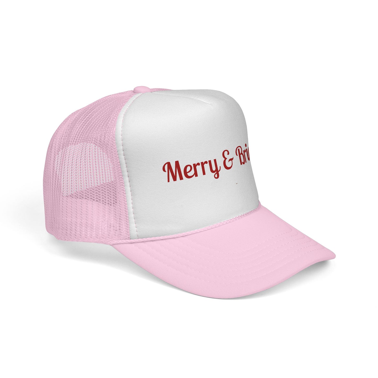 Merry & Bright Trucker Hat – Festive Christmas Mesh Cap