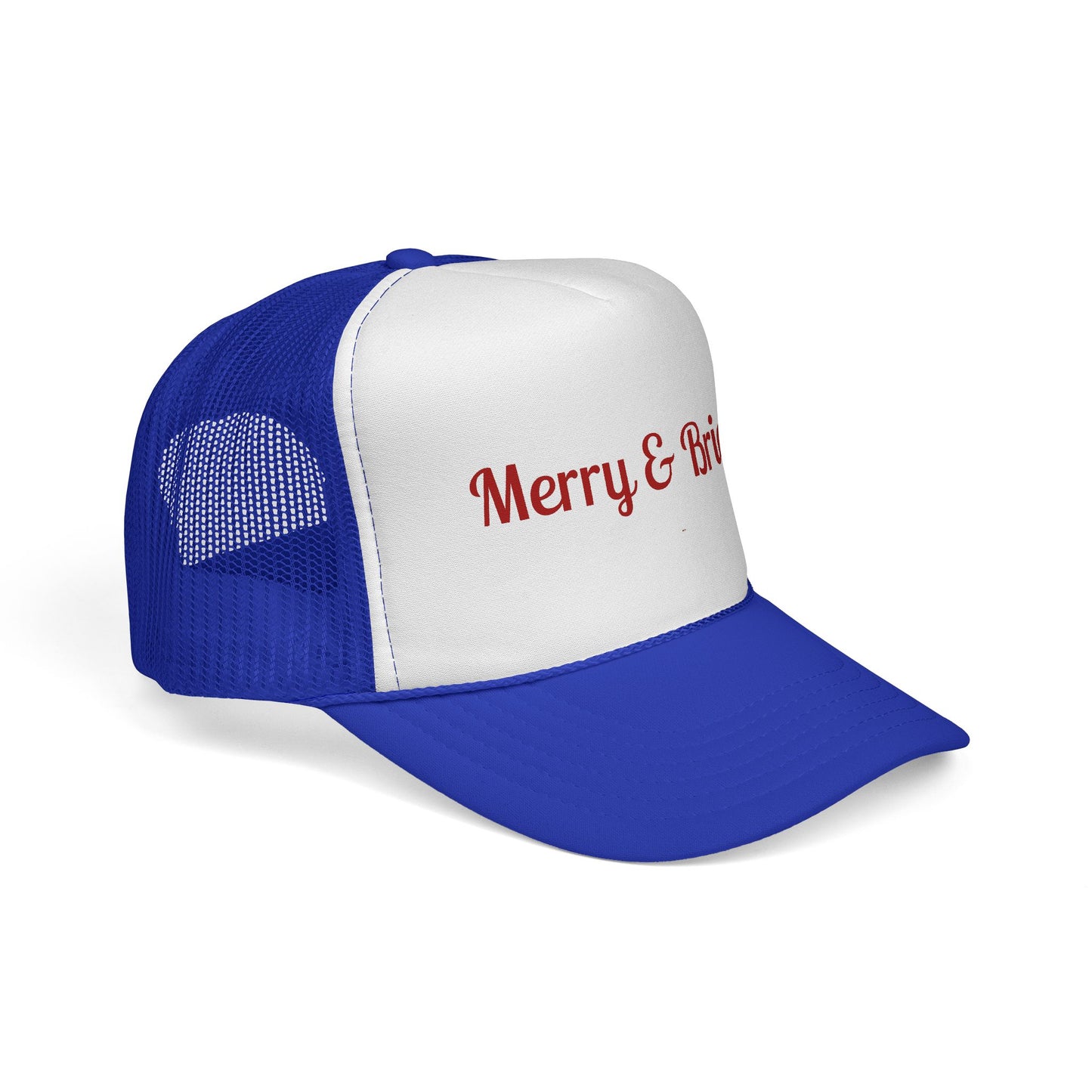Merry & Bright Trucker Hat – Festive Christmas Mesh Cap