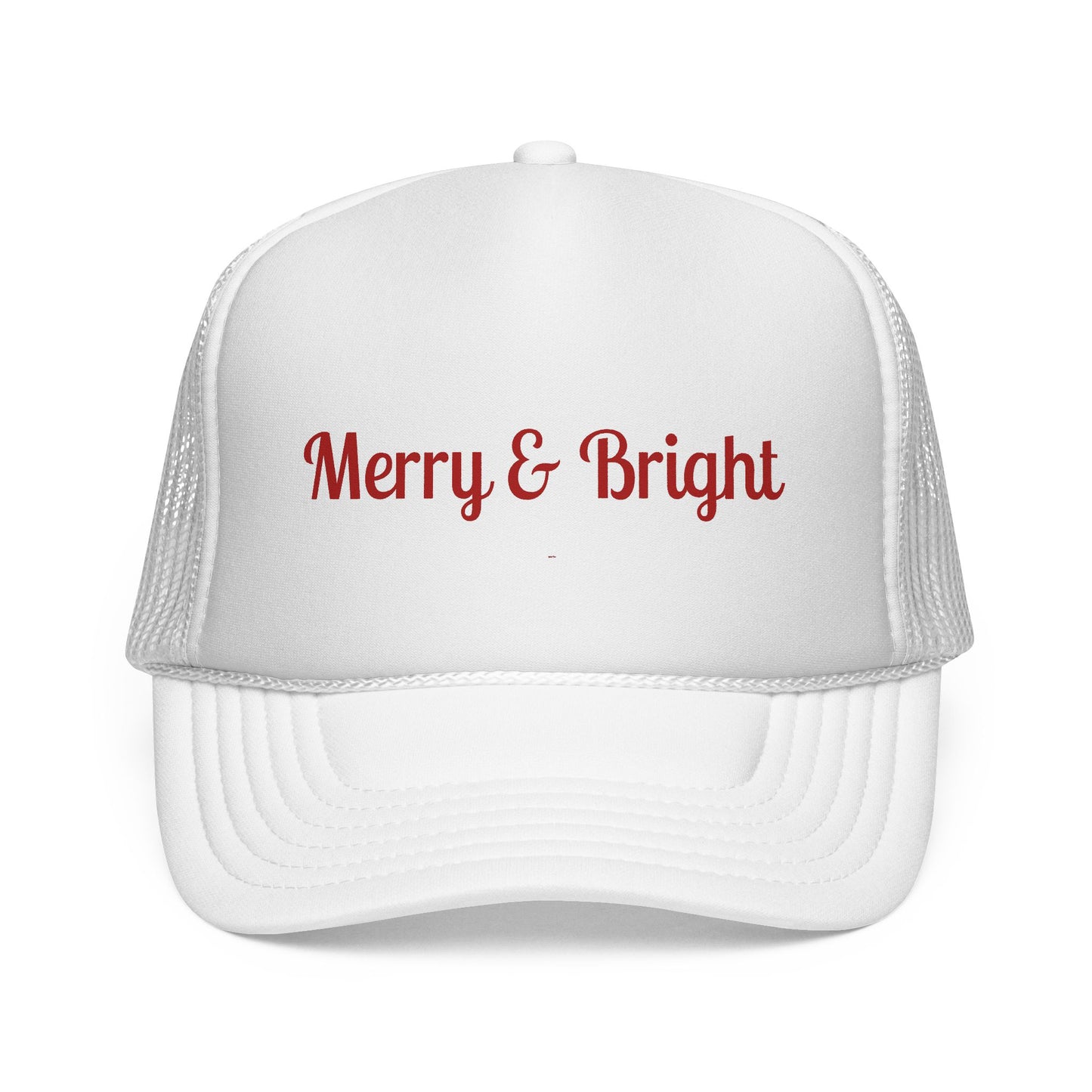 Merry & Bright Trucker Hat – Festive Christmas Mesh Cap