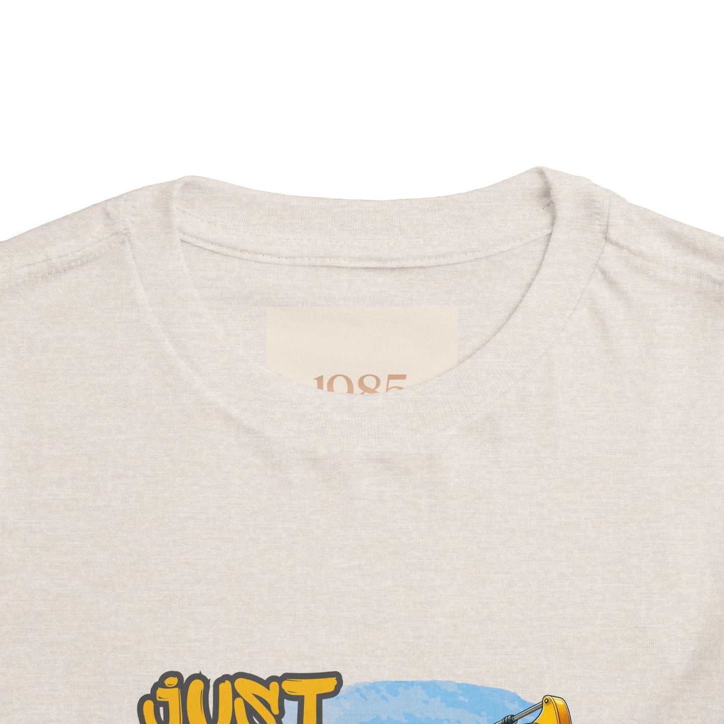 Excavator Toddler Tee - Just a Kid Who Loves Excavators, Toddler Gift, Kids' Apparel, Construction Theme T-shirt, Playtime Shirt