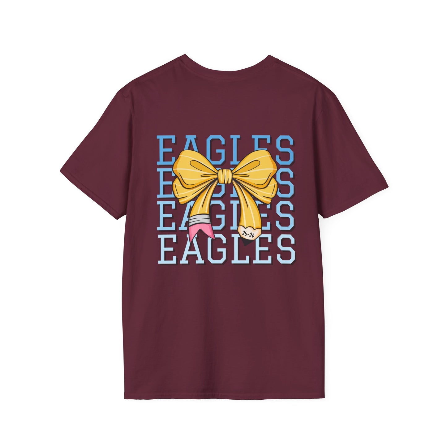 Personalized School Graphic Tee for Teacher Spirit T-Shirt for Game Day Mascot Tee Cheerleader Apparel For Sports Fan Gift