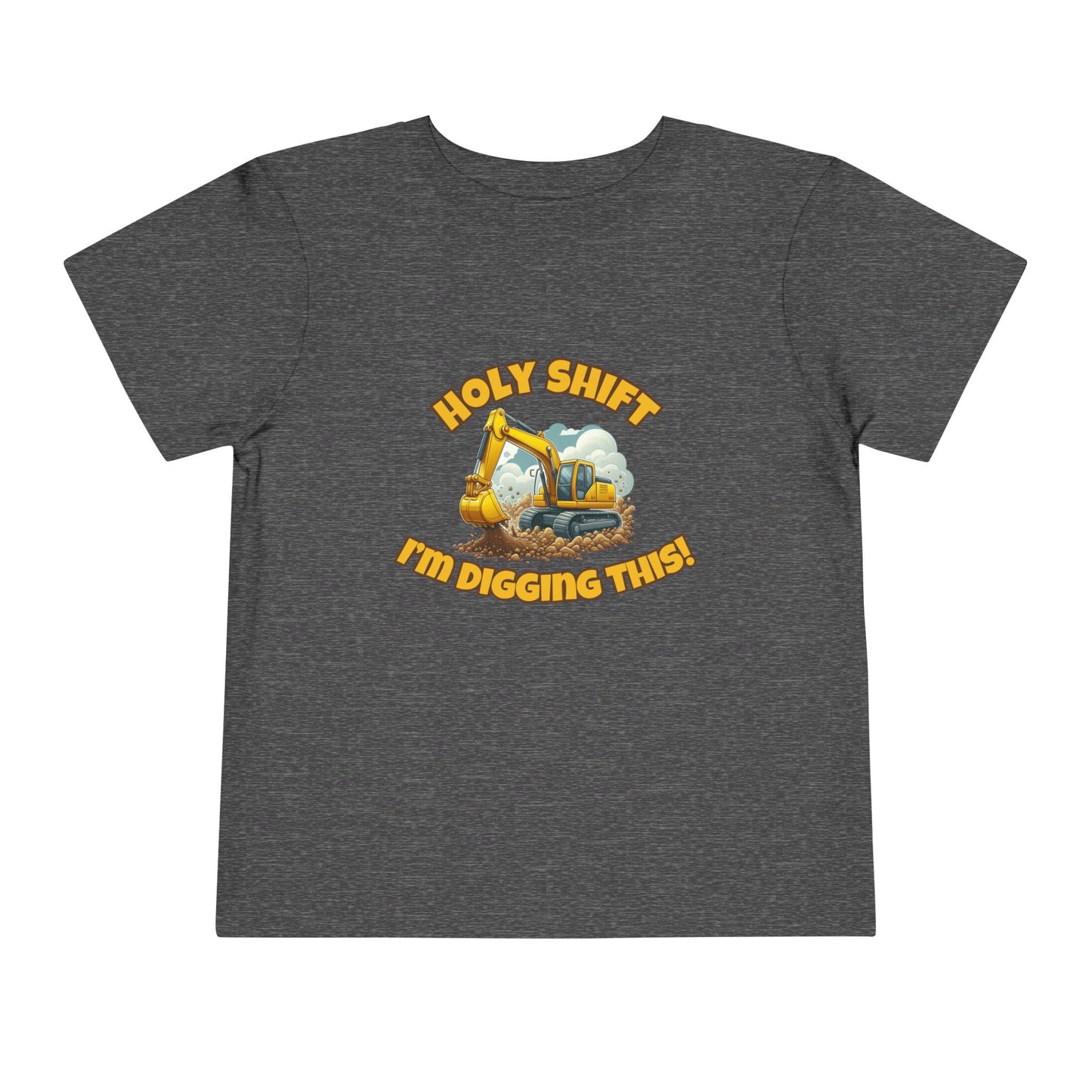 Funny Toddler Tee - Excavator T-Shirt "Holy Shift I'm Digging This! | Kids Construction Shirt, Toddler Gift, Kid Birthday Tee, Fun Play wear, Cute [...]