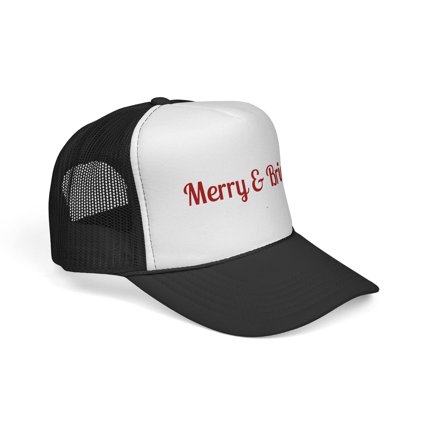 Merry & Bright Trucker Hat – Festive Christmas Mesh Cap