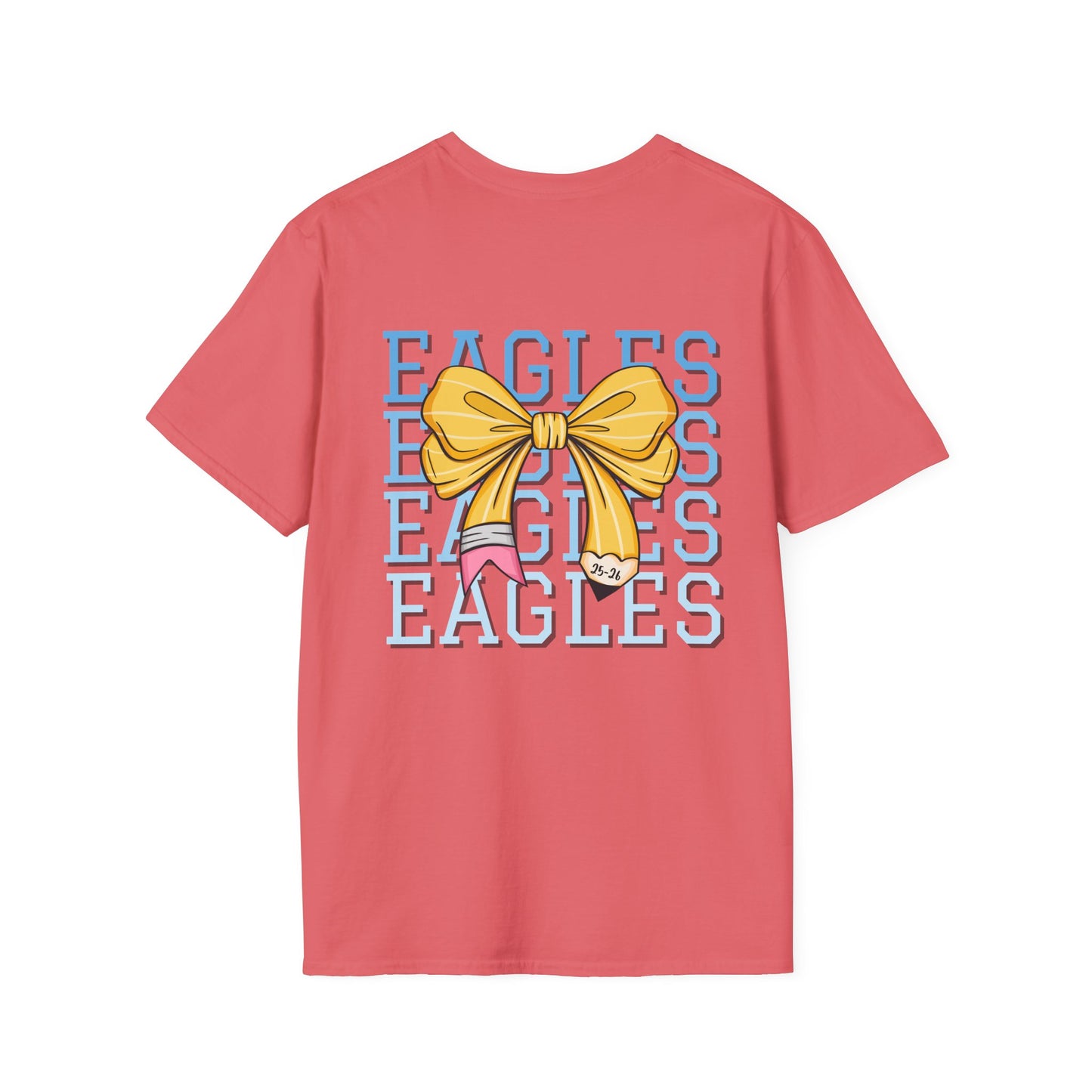 Personalized School Graphic Tee for Teacher Spirit T-Shirt for Game Day Mascot Tee Cheerleader Apparel For Sports Fan Gift