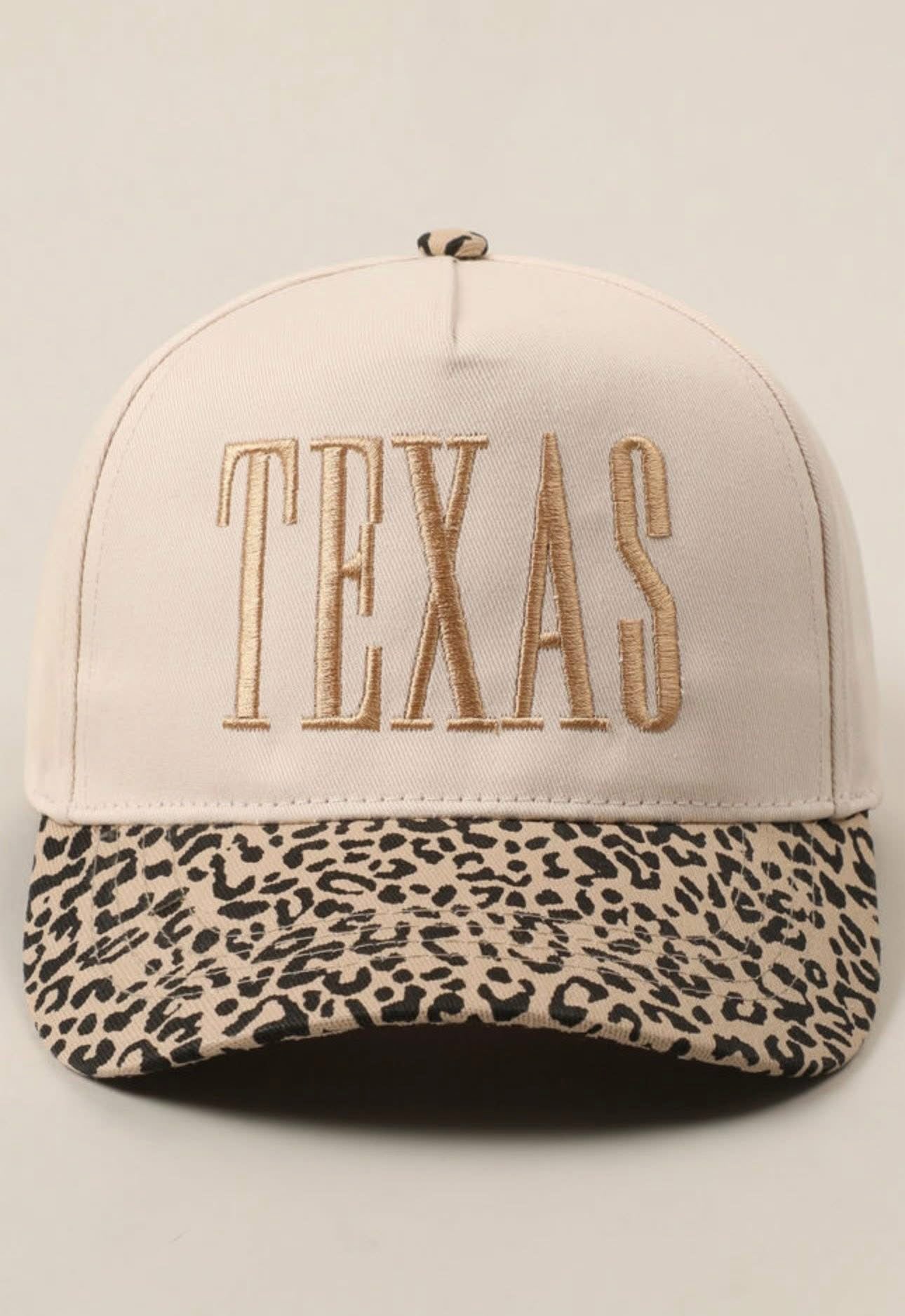 Pre-order Texas Neutral Hat Leopard cap