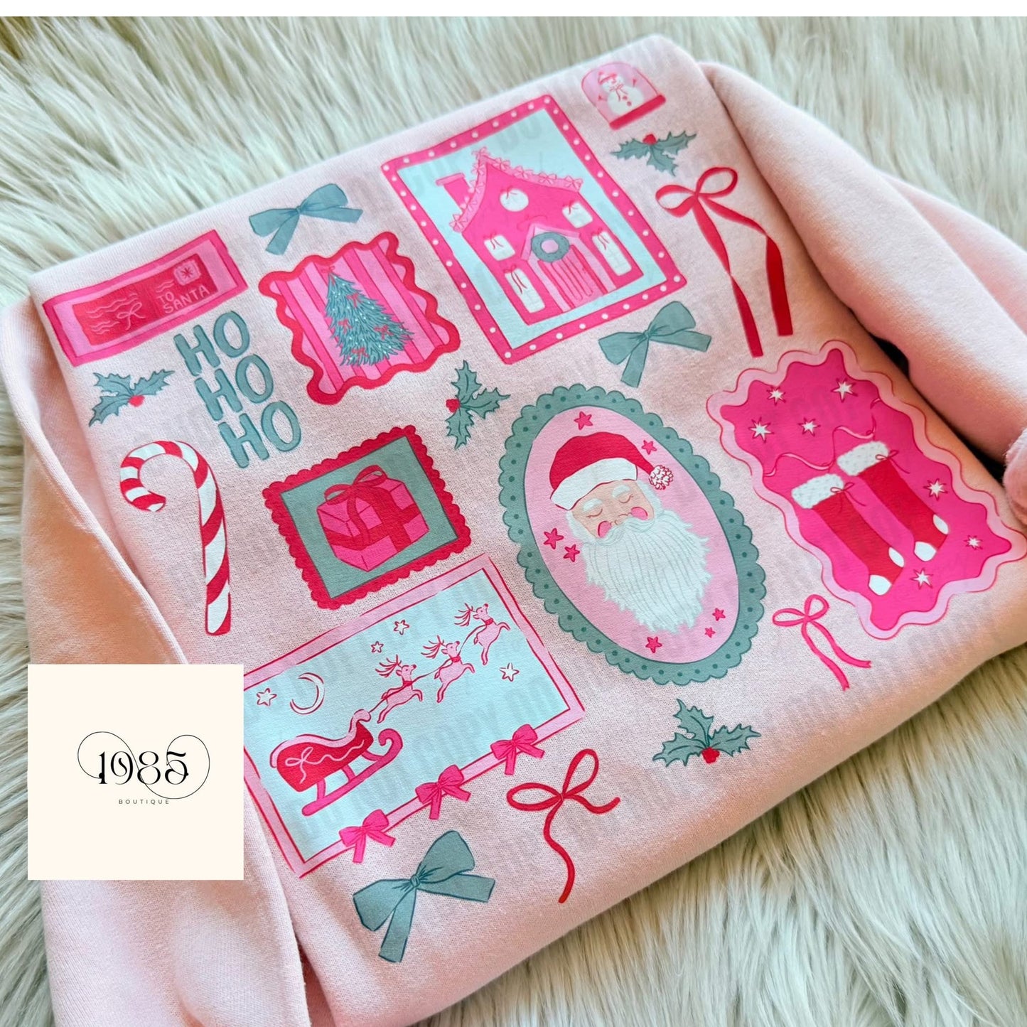 🎄 Pink Christmas Tee/Sweatshirt Christmas Pink