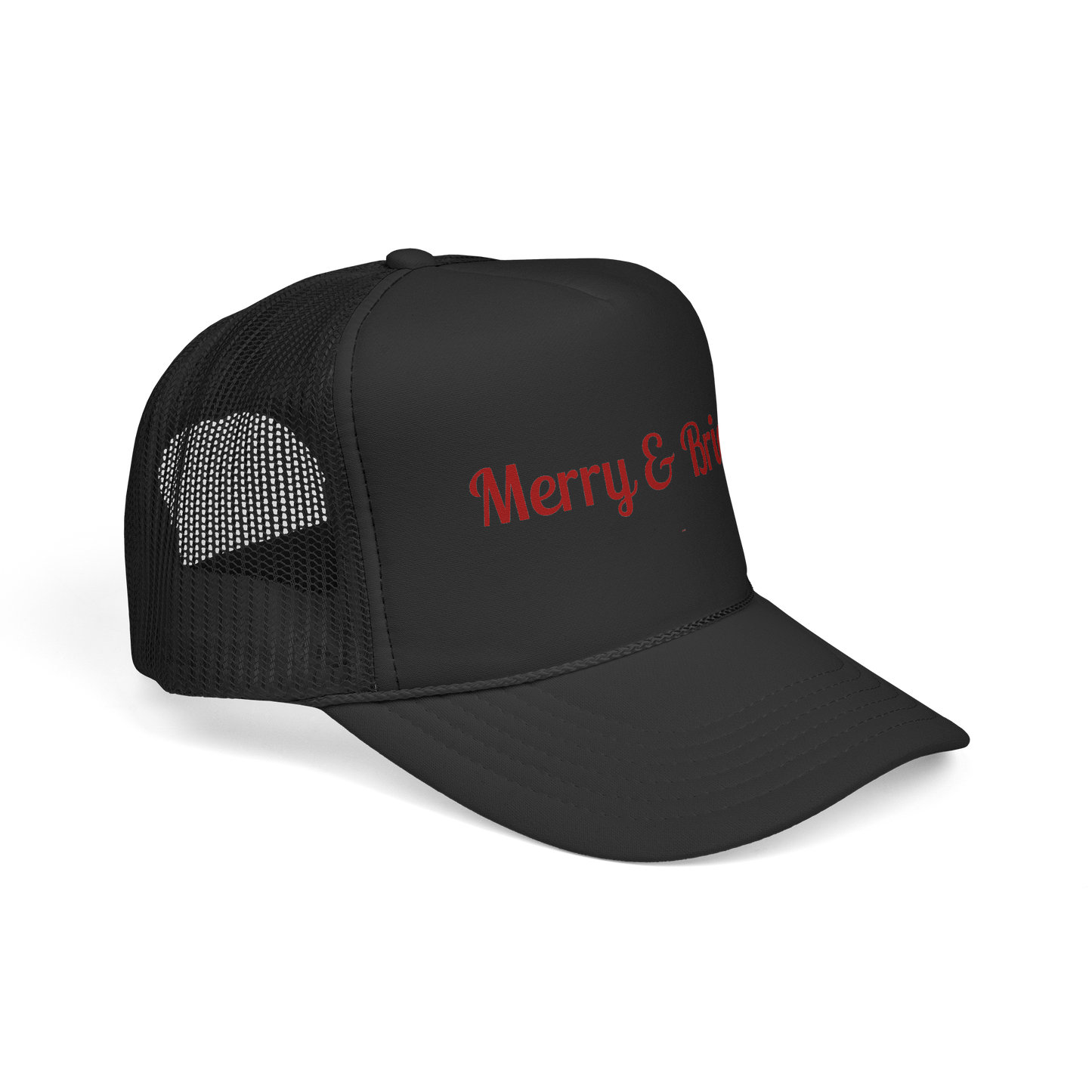 Merry & Bright Trucker Hat – Festive Christmas Mesh Cap